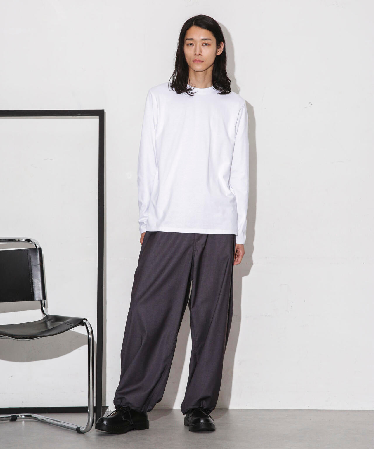 Anti Soaked 汗染み防止 クルーネックTシャツ長袖 6684123208