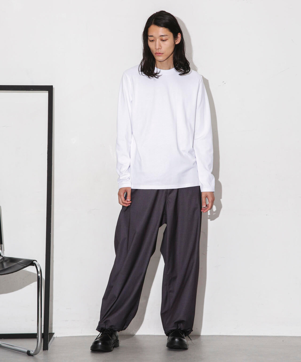 Anti Soaked 汗染み防止 クルーネックTシャツ長袖 6684123208