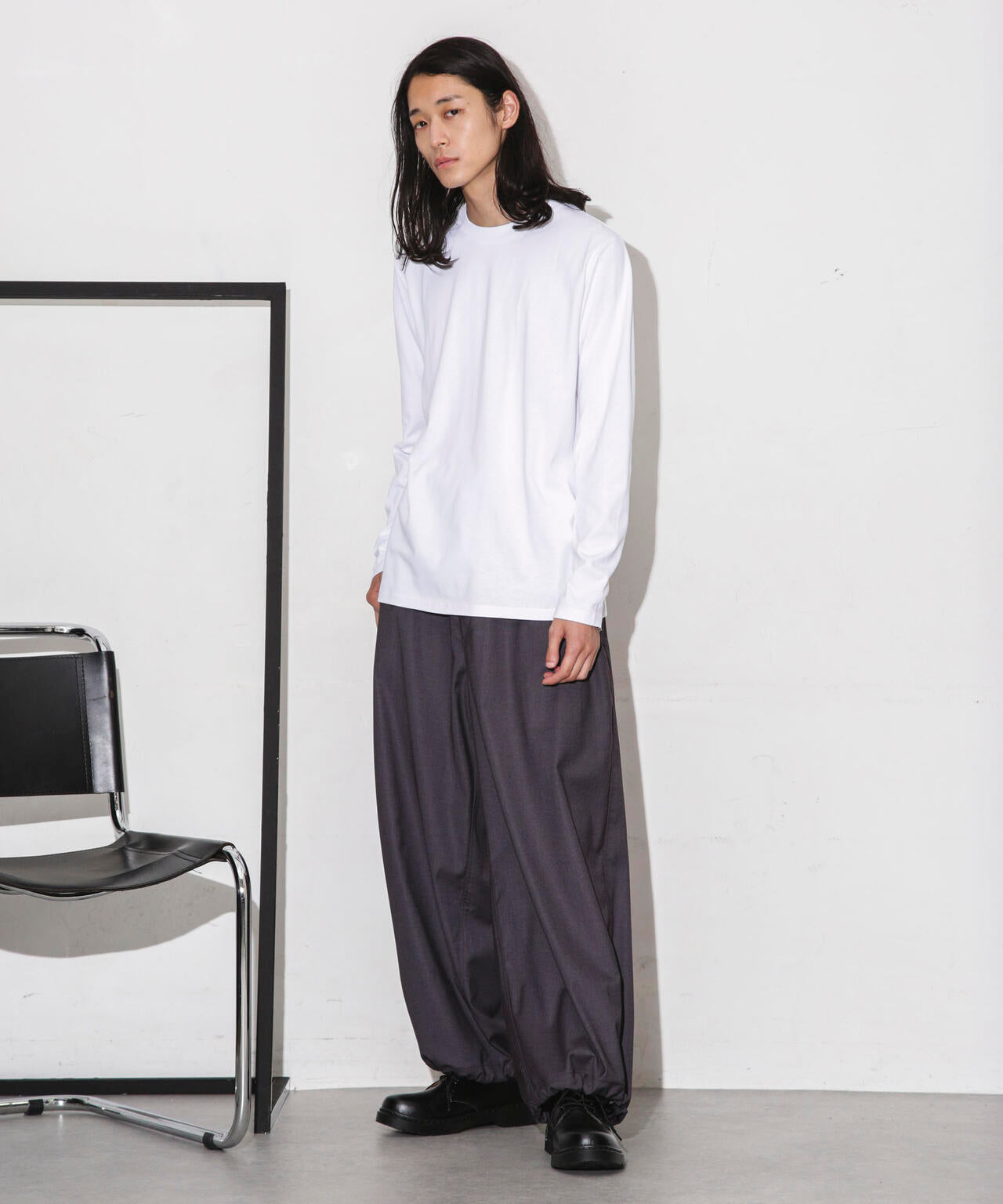 Anti Soaked 汗染み防止 クルーネックTシャツ長袖 6684123208