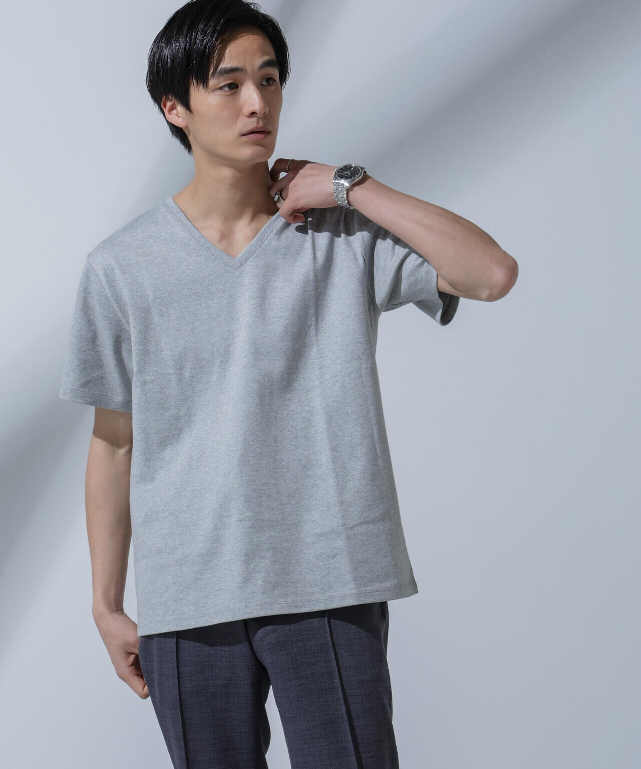 Anti Soaked(R) 汗染み防止 VネックTシャツ 6684124204