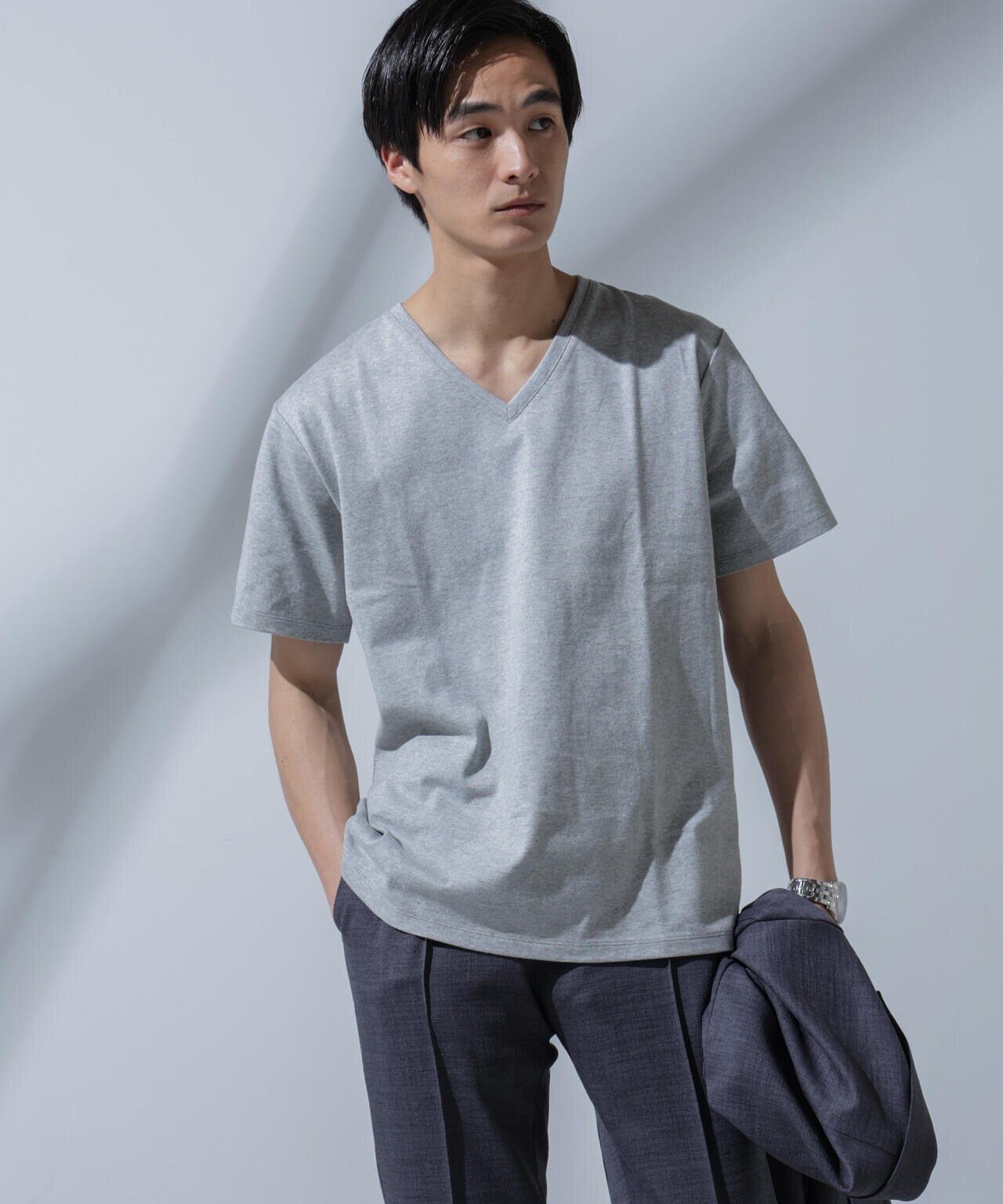 Anti Soaked(R) 汗染み防止 VネックTシャツ Anti Soaked (R) 汗染み 防止 Vネック Tシャツ