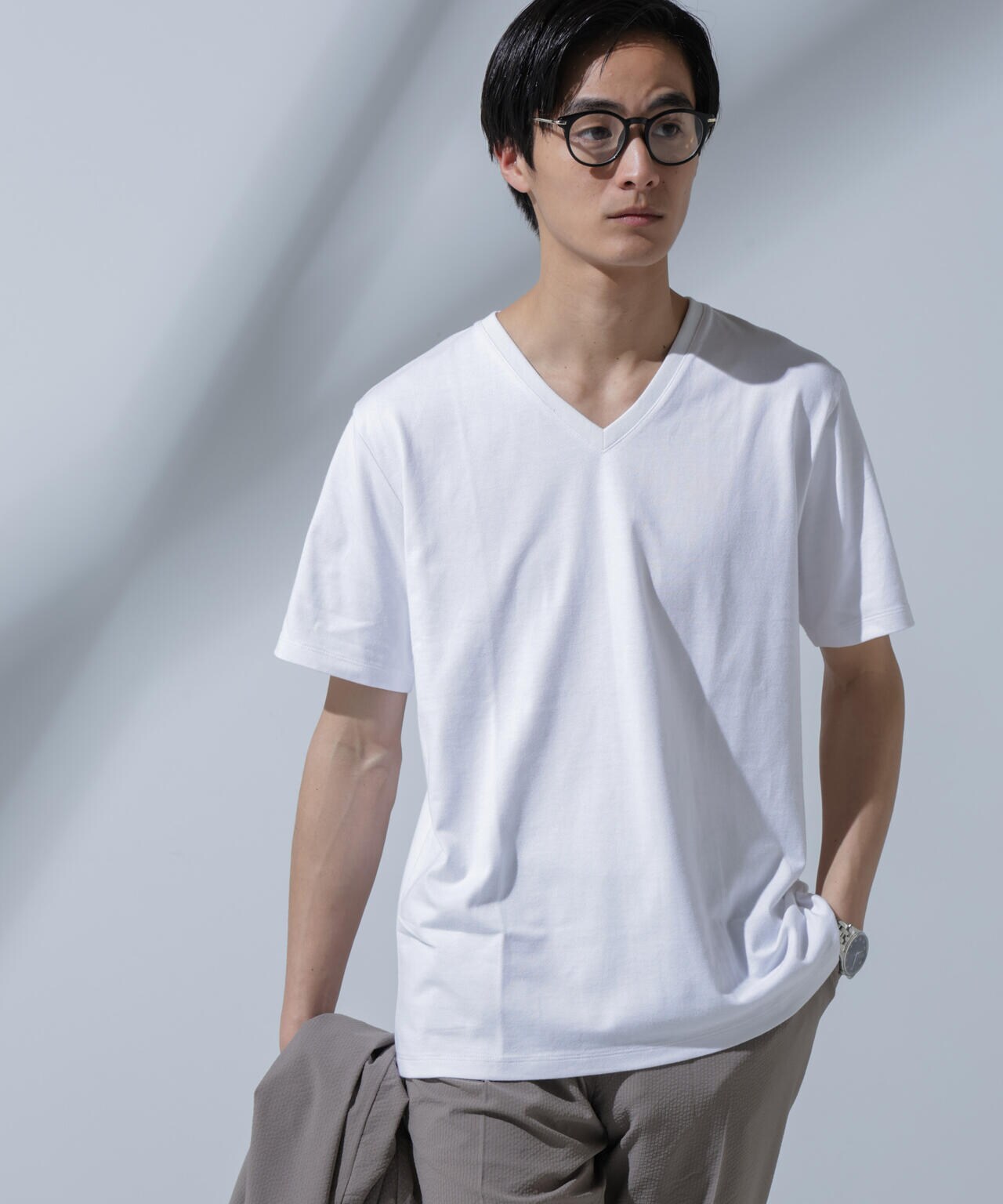 Anti Soaked(R) 汗染み防止 VネックTシャツ 6684124204