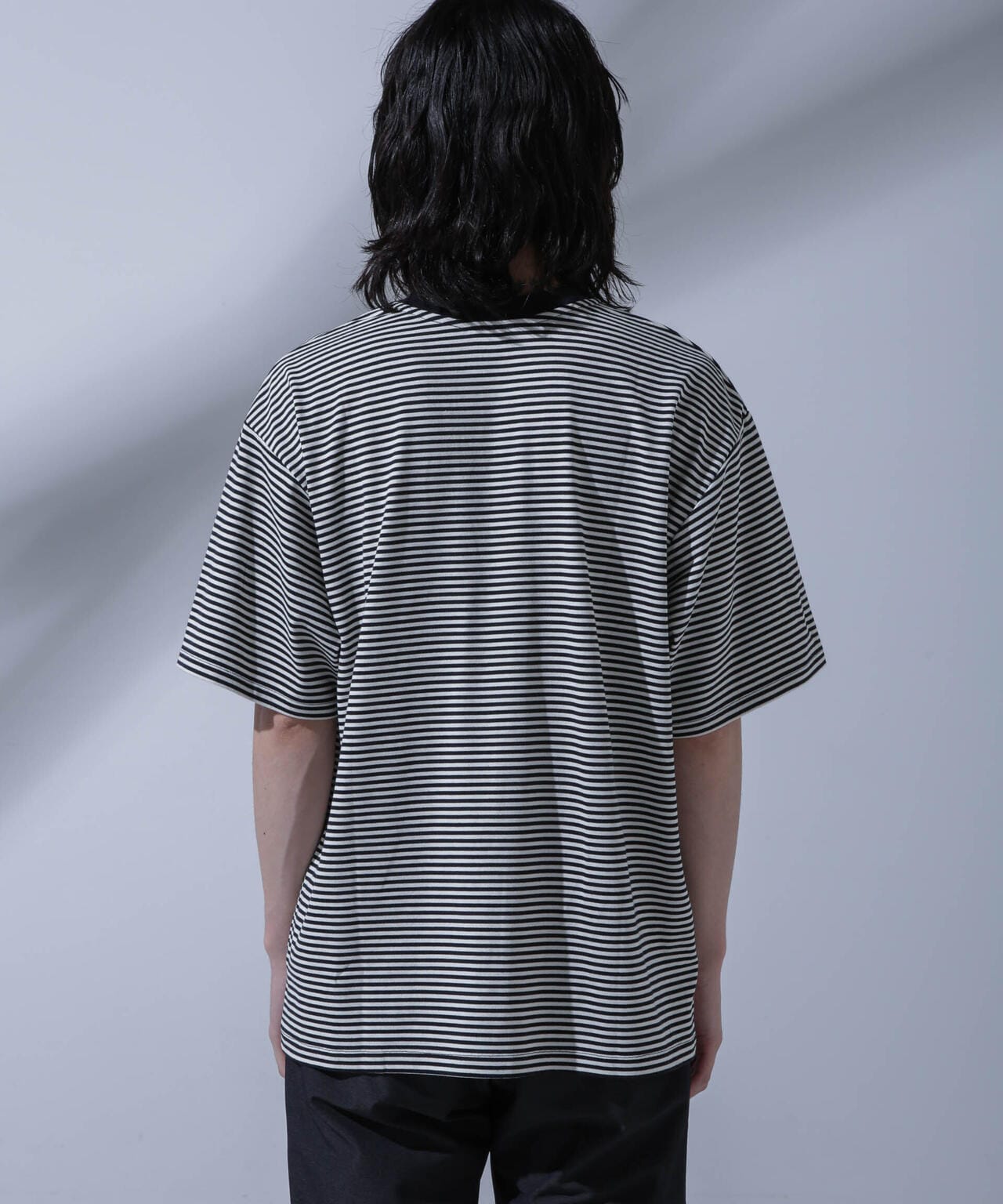 Anti Soaked(R)  汗染み防止 ボーダークルーネックTシャツ 6684124214