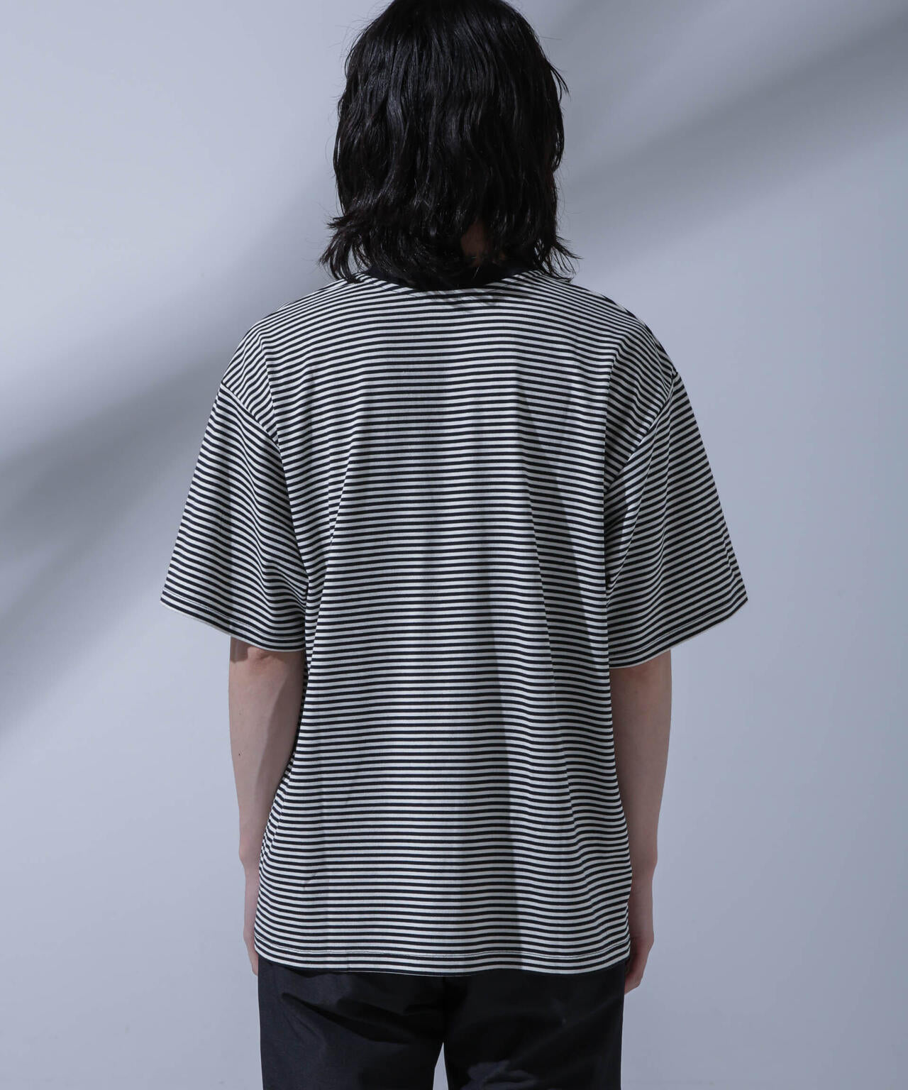 Anti Soaked(R) 汗染み防止 ボーダークルーネックTシャツ 6684124214