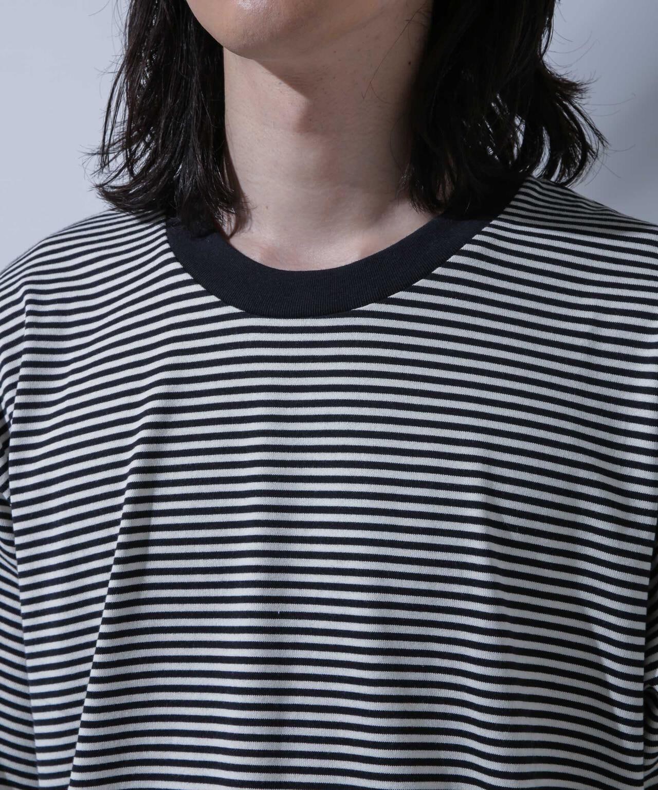 Anti Soaked(R)  汗染み防止 ボーダークルーネックTシャツ 6684124214