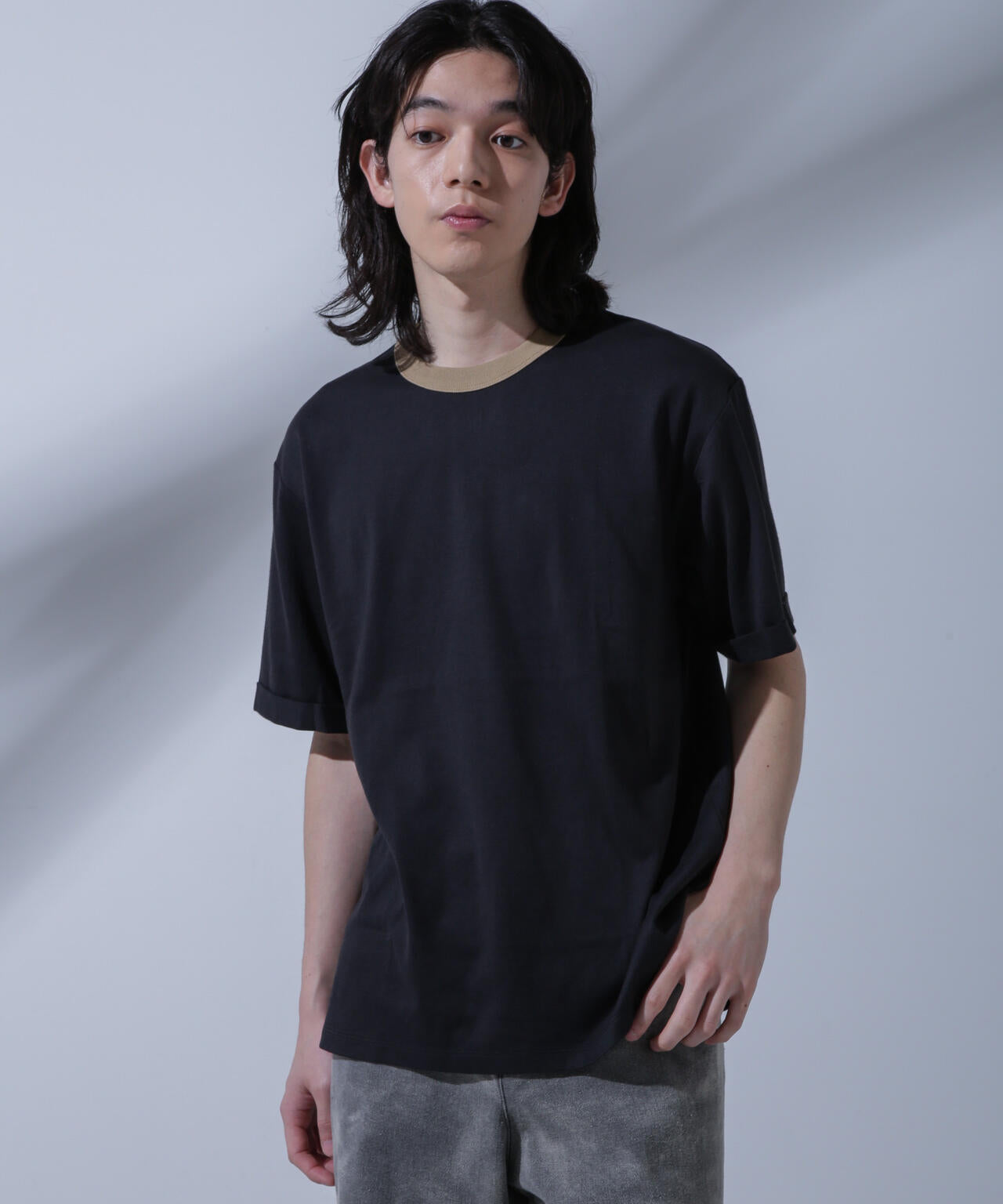 Anti Soaked 汗染み防止 リンガーネックTシャツ 6684124215