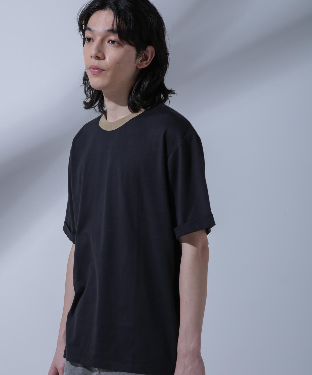 Anti Soaked 汗染み防止 リンガーネックTシャツ 6684124215