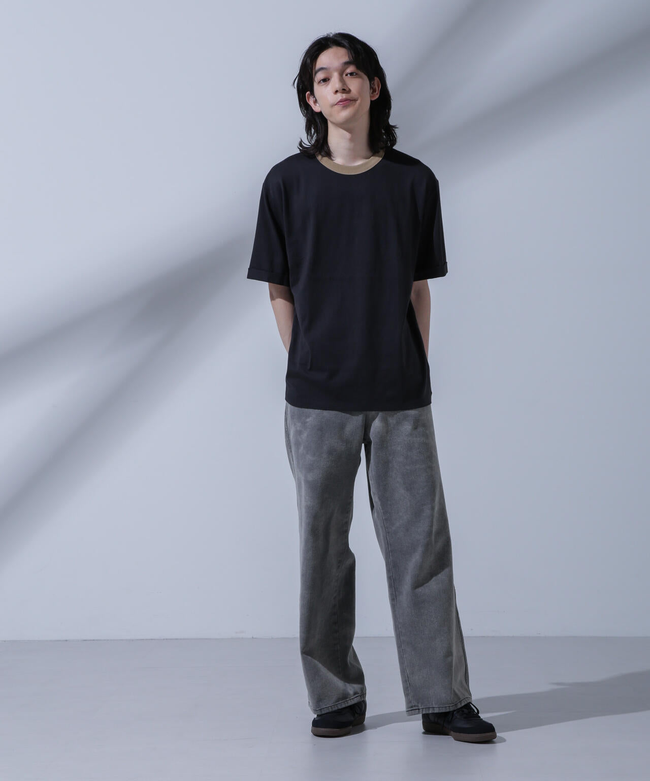 Anti Soaked 汗染み防止 リンガーネックTシャツ 6684124215