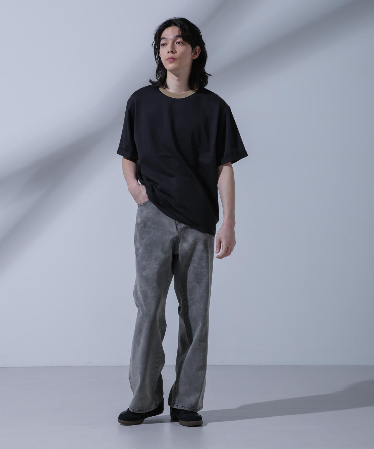 Anti Soaked 汗染み防止 リンガーネックTシャツ 6684124215