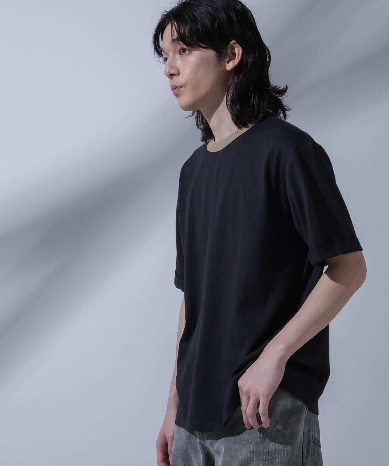 Anti Soaked 汗染み防止 リンガーネックTシャツ 6684124215