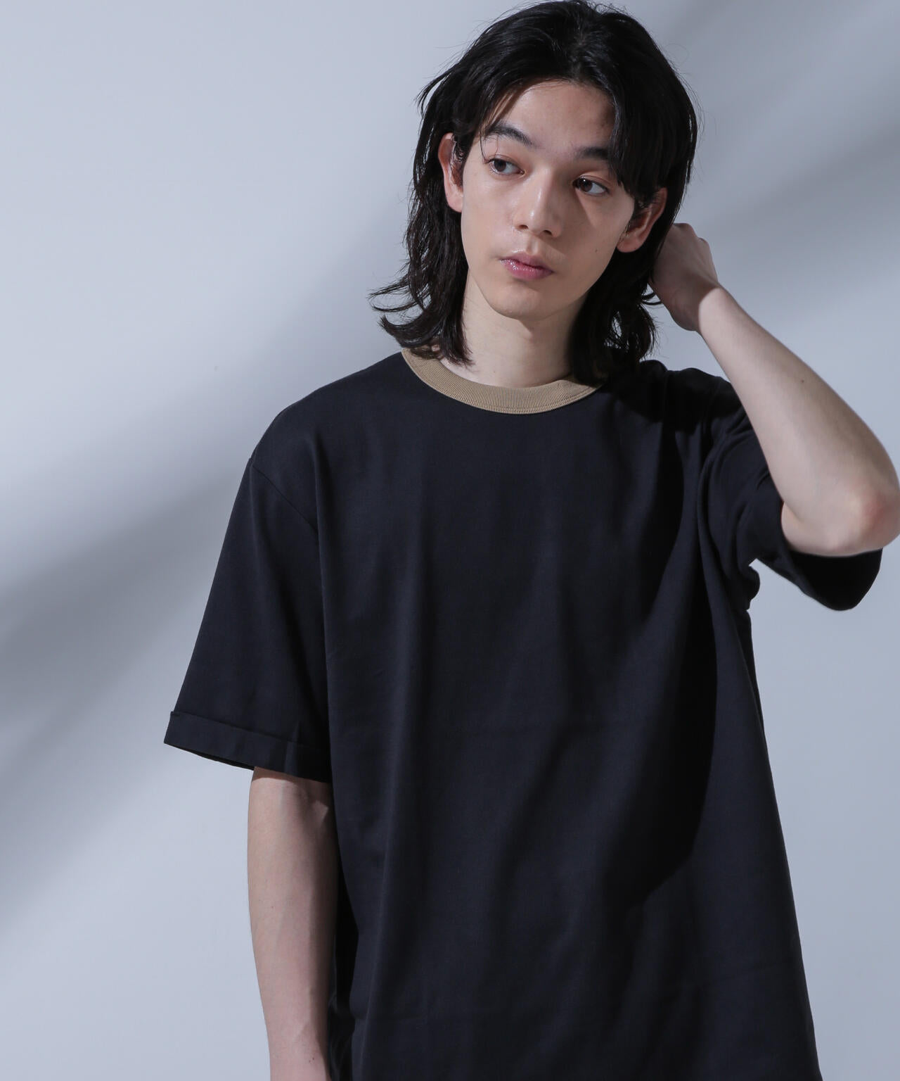 Anti Soaked 汗染み防止 リンガーネックTシャツ 6684124215