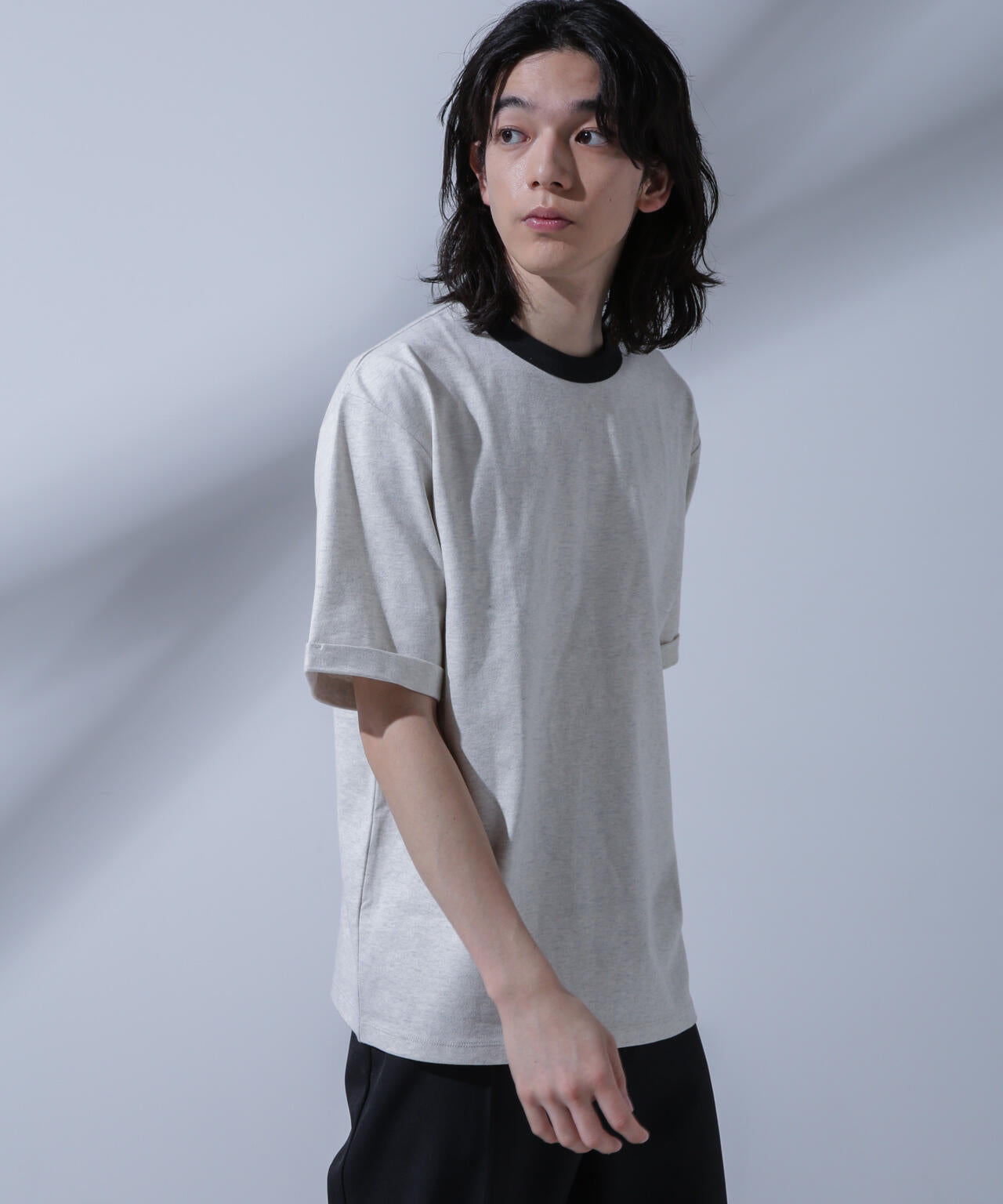 Anti Soaked 汗染み防止 リンガーネックTシャツ 6684124215