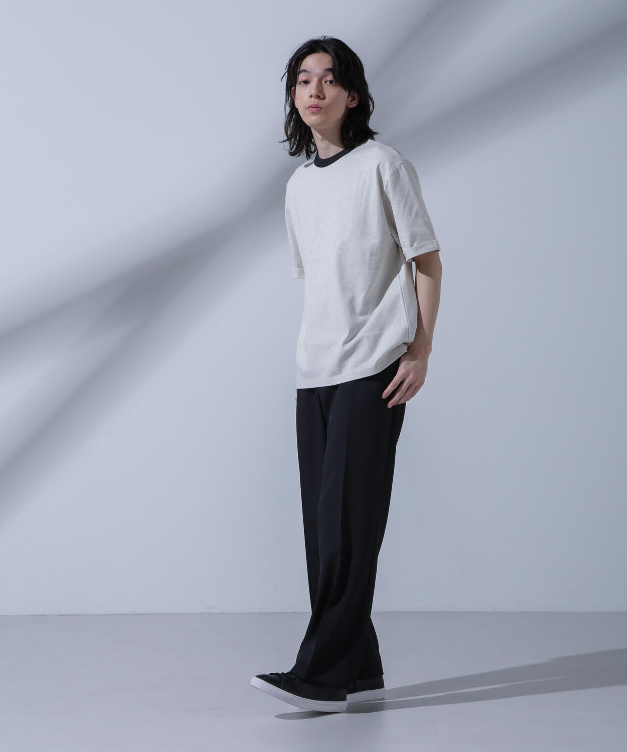 Anti Soaked 汗染み防止 リンガーネックTシャツ 6684124215