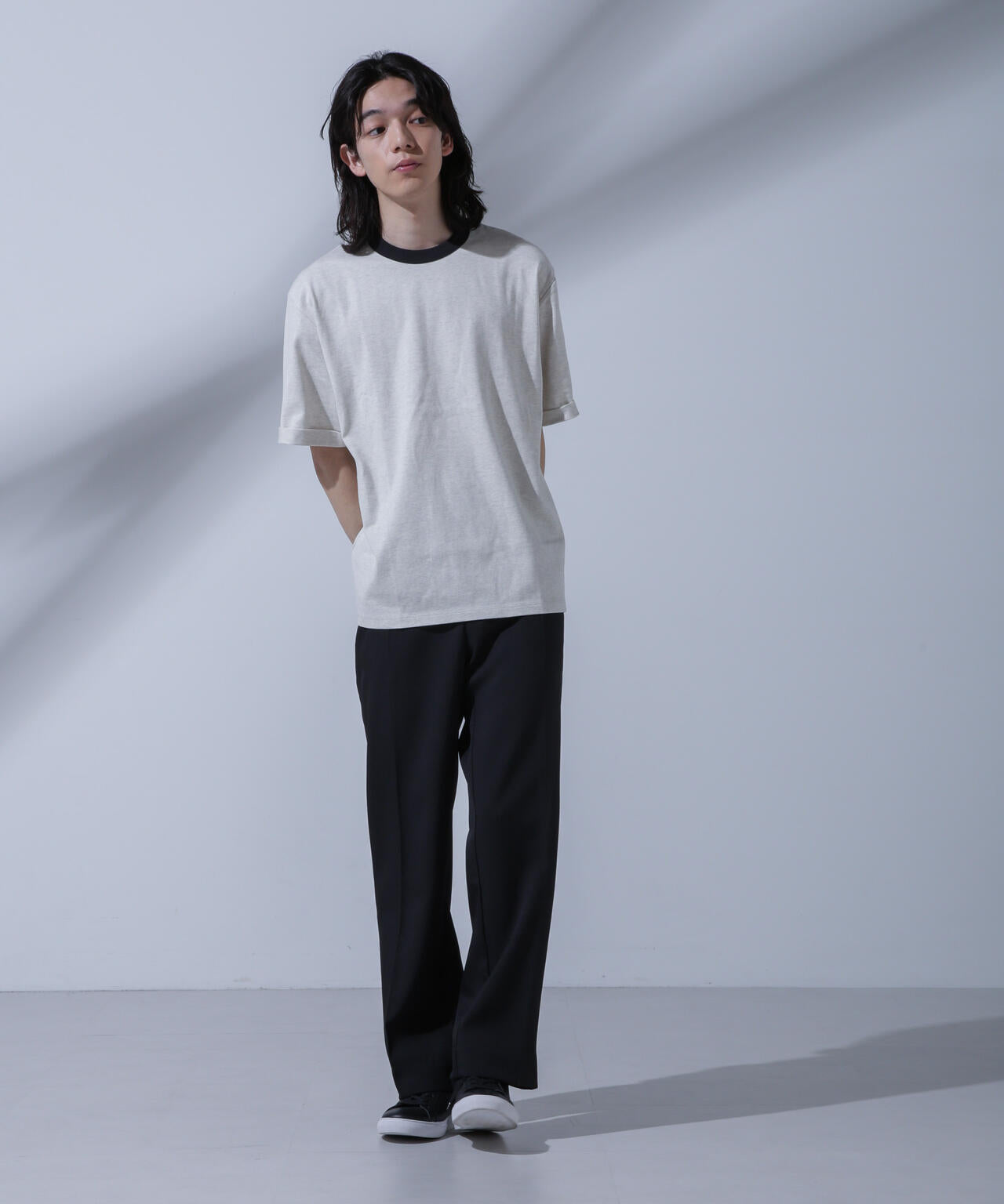 Anti Soaked 汗染み防止 リンガーネックTシャツ 6684124215