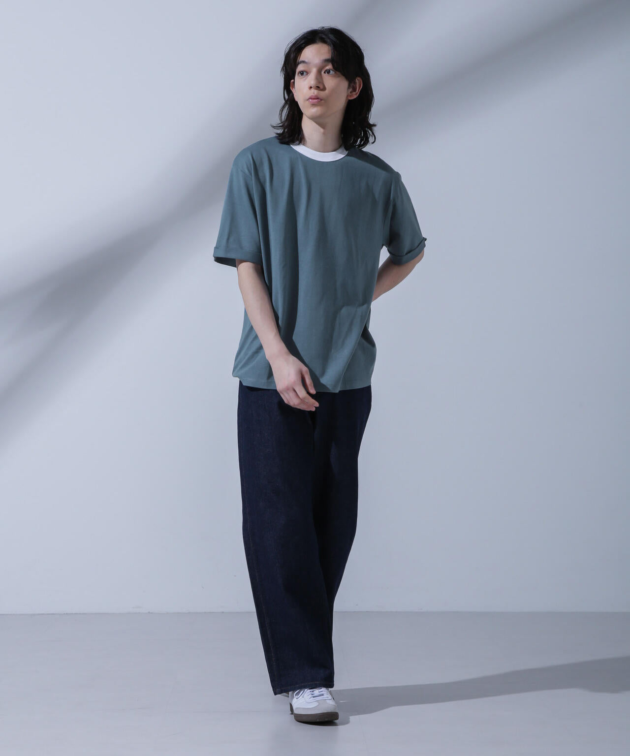 Anti Soaked 汗染み防止 リンガーネックTシャツ 6684124215