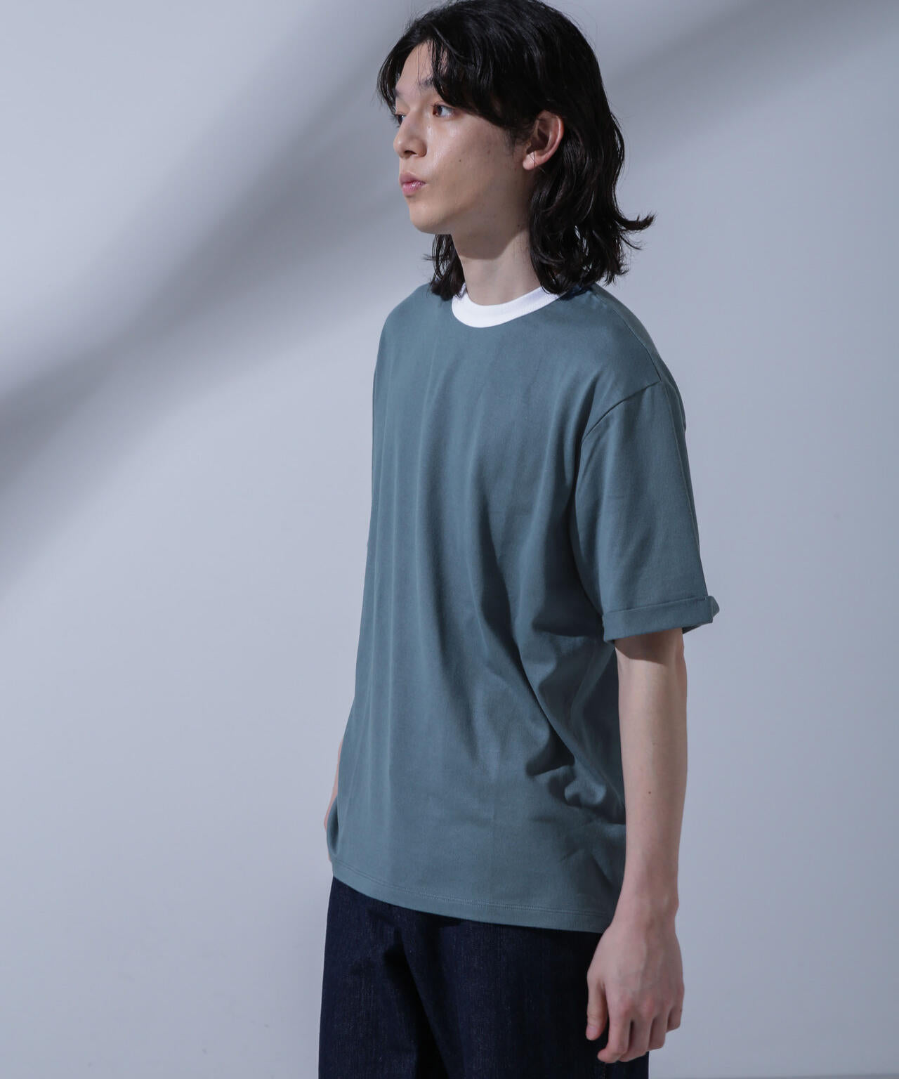 Anti Soaked 汗染み防止 リンガーネックTシャツ 6684124215