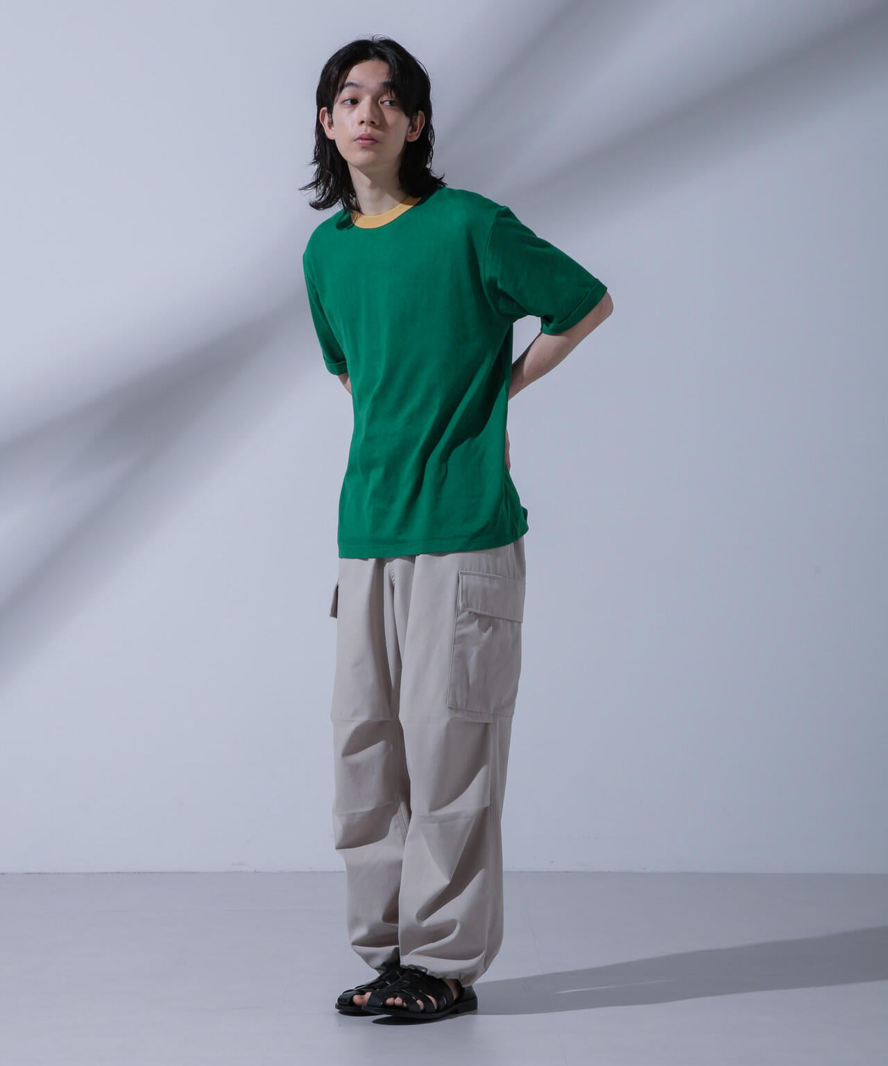 Anti Soaked 汗染み防止 リンガーネックTシャツ 6684124215