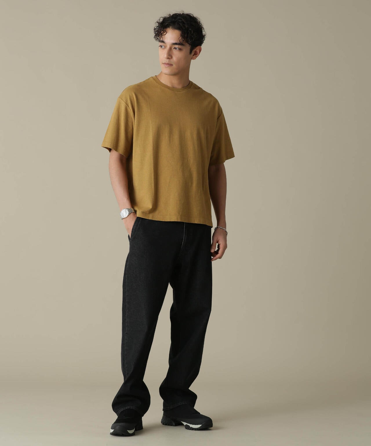 「NJ/CLUB」HOMESTOCK ガーメントダイコットンヘンプTシャツ 6684124222