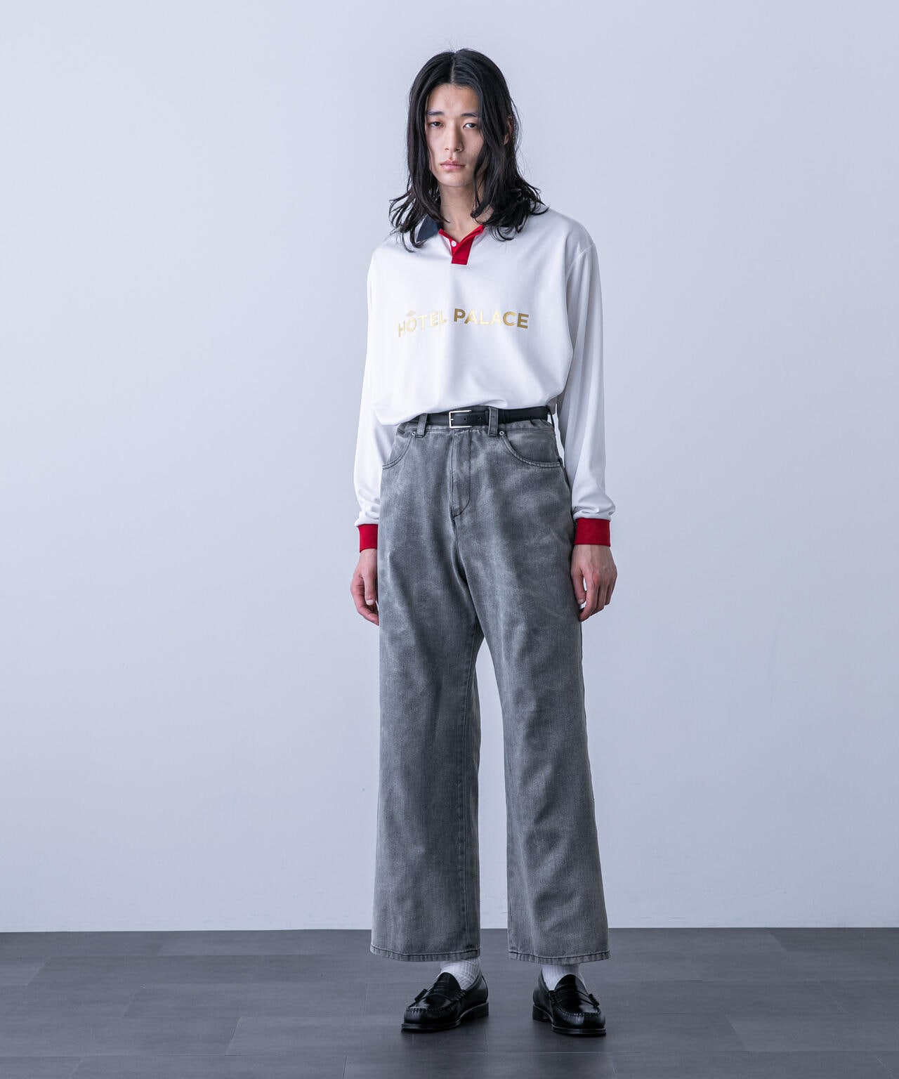 「HOTEL PALACE(オテルパラス)」バイオブリーチワイドデニムパンツ(セットアップ可) 6684127216