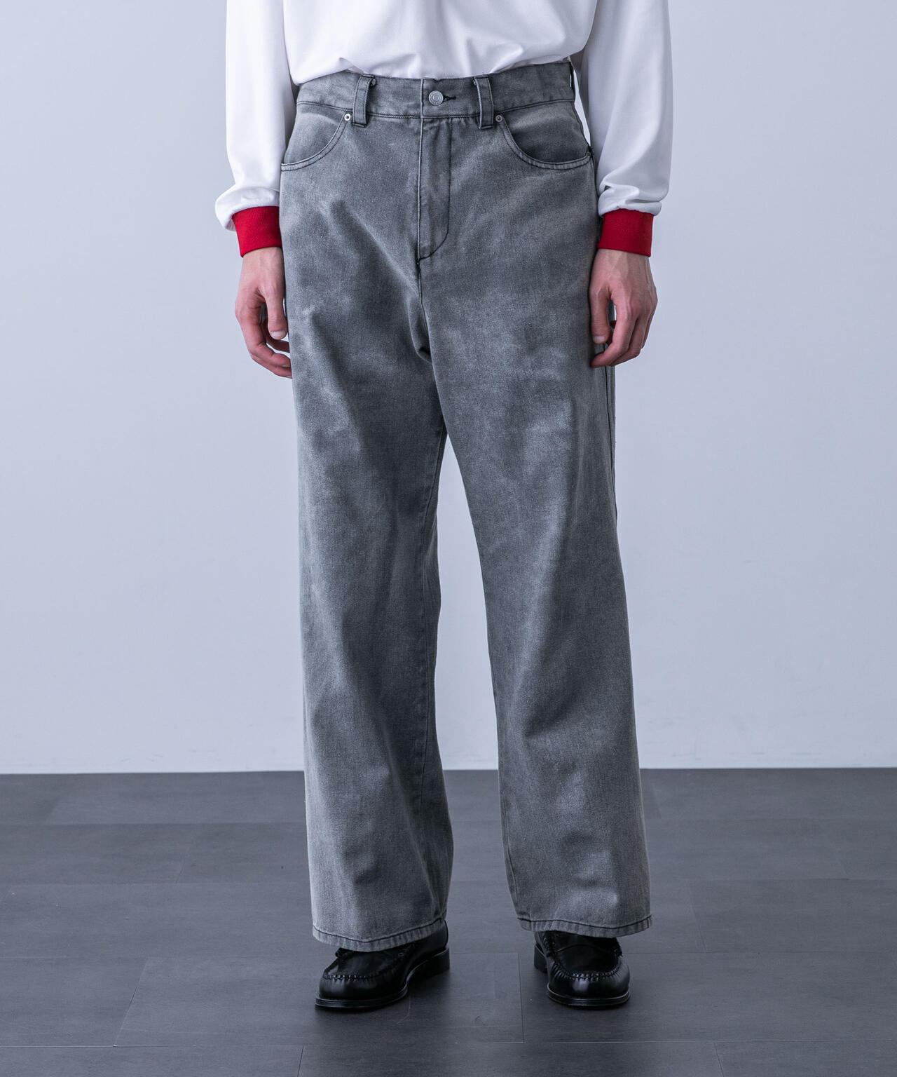 「HOTEL PALACE(オテルパラス)」バイオブリーチワイドデニムパンツ(セットアップ可) 6684127216