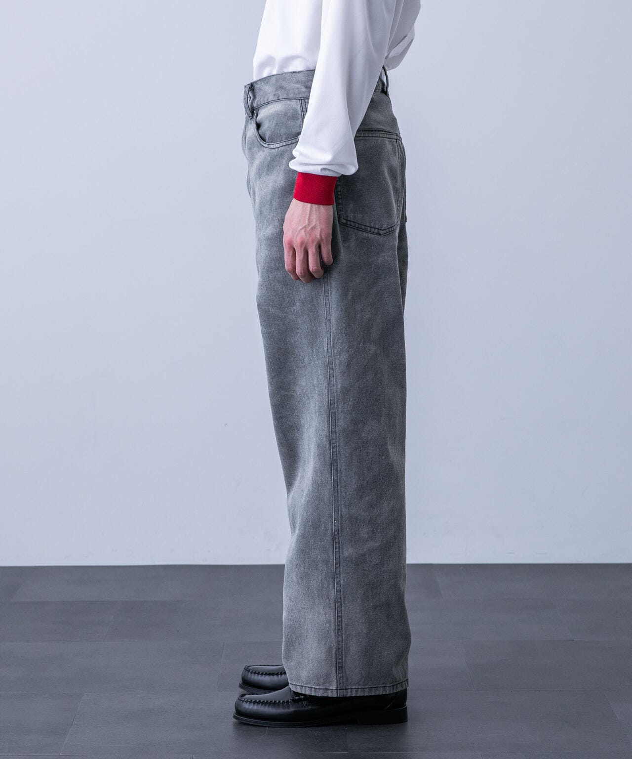 「HOTEL PALACE(オテルパラス)」バイオブリーチワイドデニムパンツ(セットアップ可) 6684127216