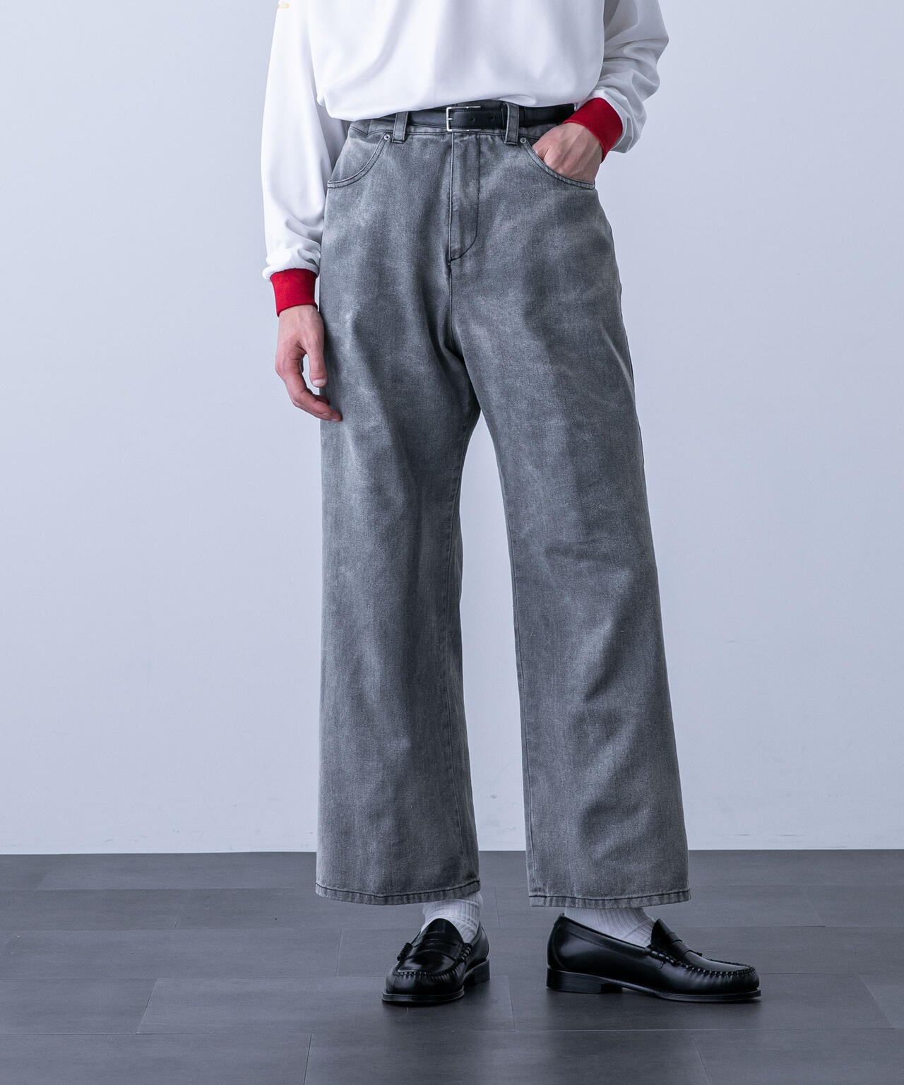 「HOTEL PALACE(オテルパラス)」バイオブリーチワイドデニムパンツ(セットアップ可) 6684127216