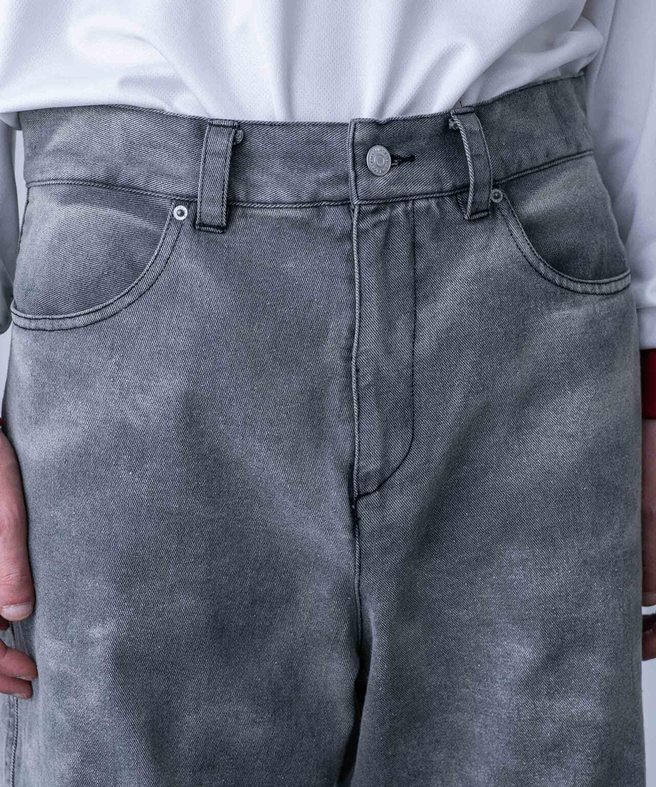 「HOTEL PALACE(オテルパラス)」バイオブリーチワイドデニムパンツ(セットアップ可) 6684127216