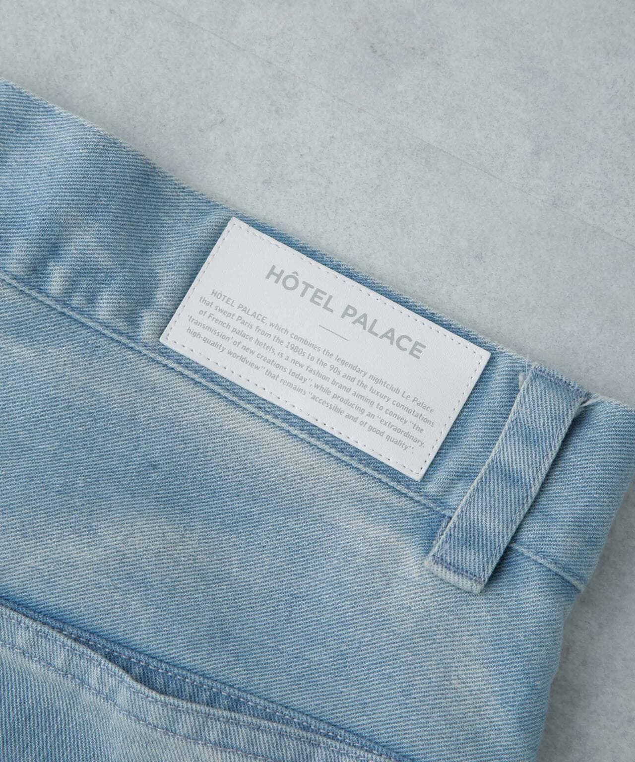 「HOTEL PALACE(オテルパラス)」バイオブリーチワイドデニムパンツ(セットアップ可) 6684127216