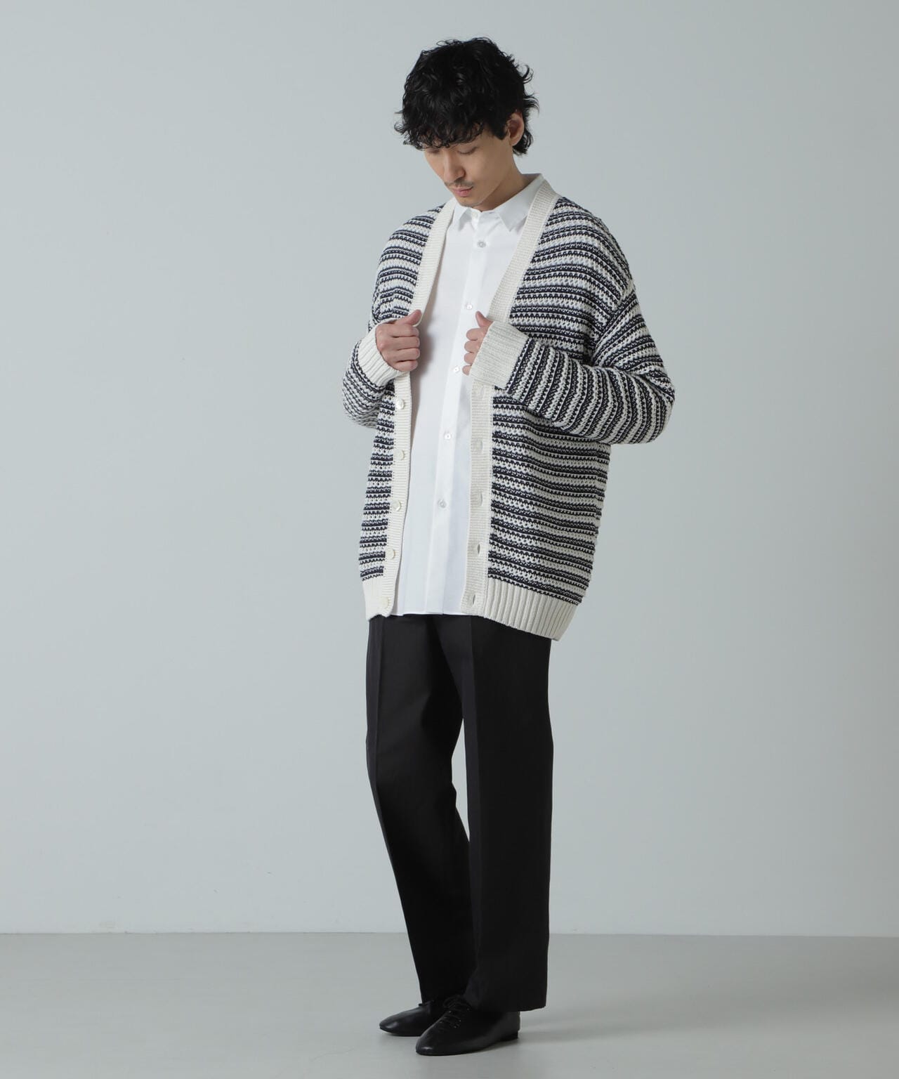 AB.コットン/ラミーネップシャンブレーパンツ(セットアップ可) 6684127225