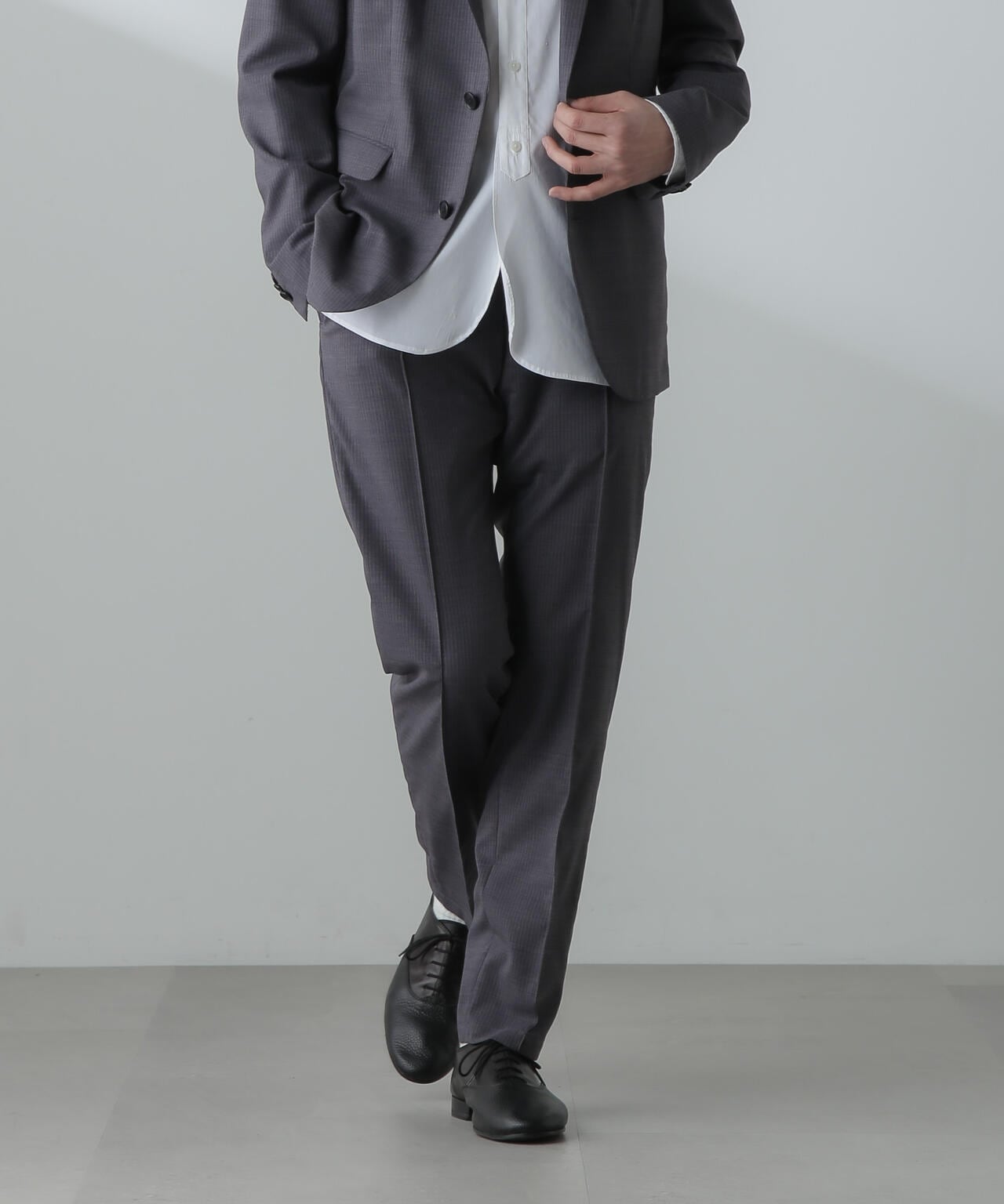 「N TROUSERS」サマーウールTWストライプパンツ(セットアップ可) 6684129202