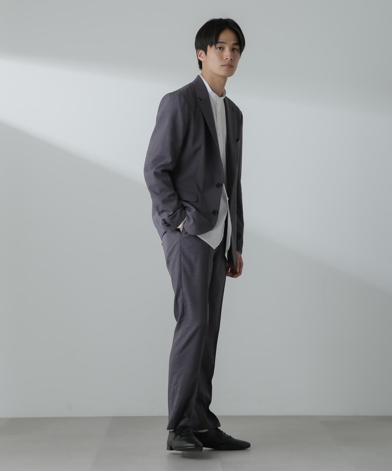 「N TROUSERS」サマーウールTWストライプパンツ(セットアップ可) 6684129202