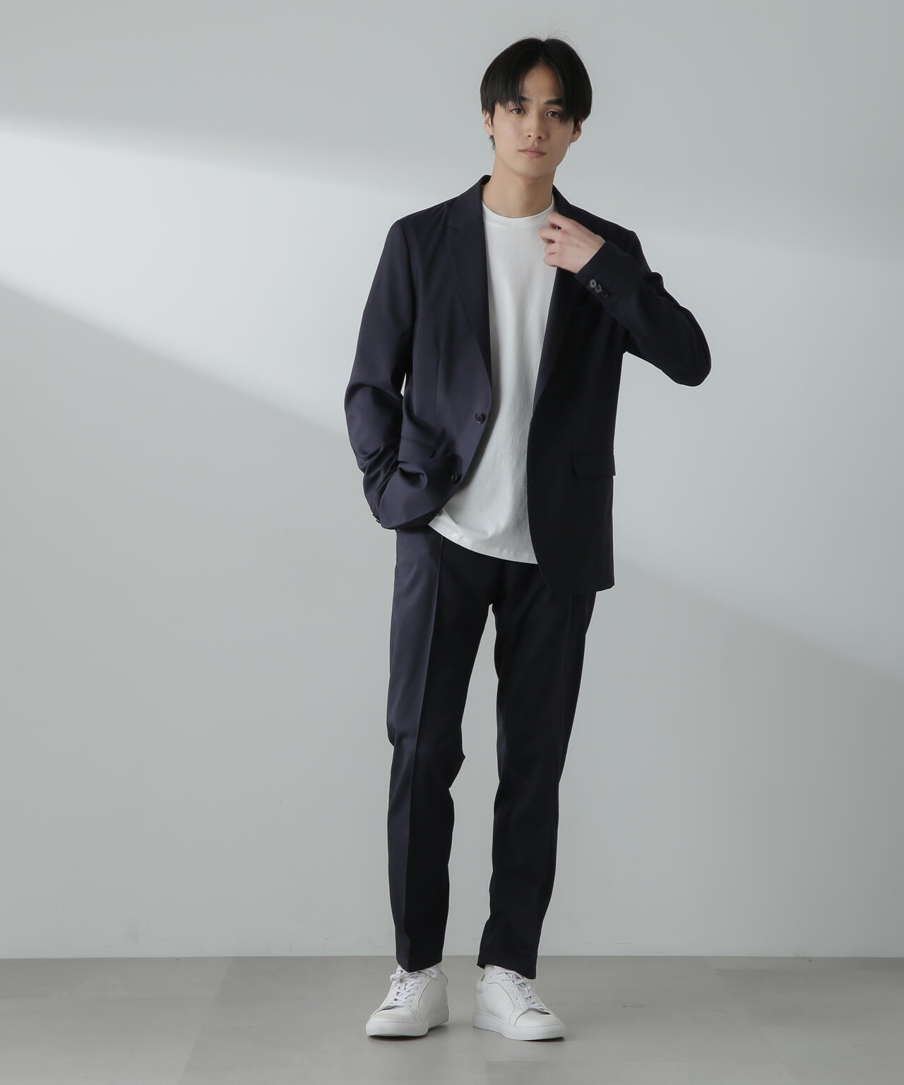 「N TROUSERS」サマーウールTWストライプパンツ(セットアップ可) 6684129202