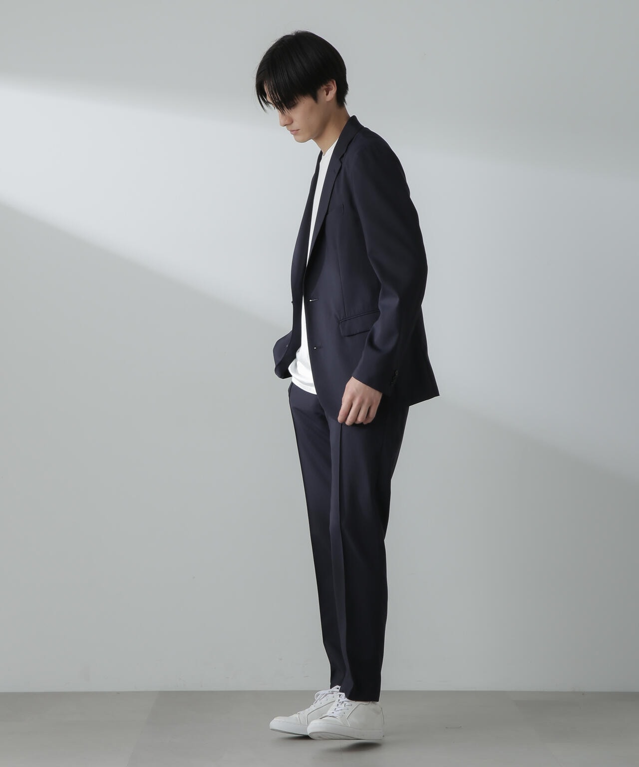 「N TROUSERS」サマーウールTWストライプパンツ(セットアップ可) 6684129202