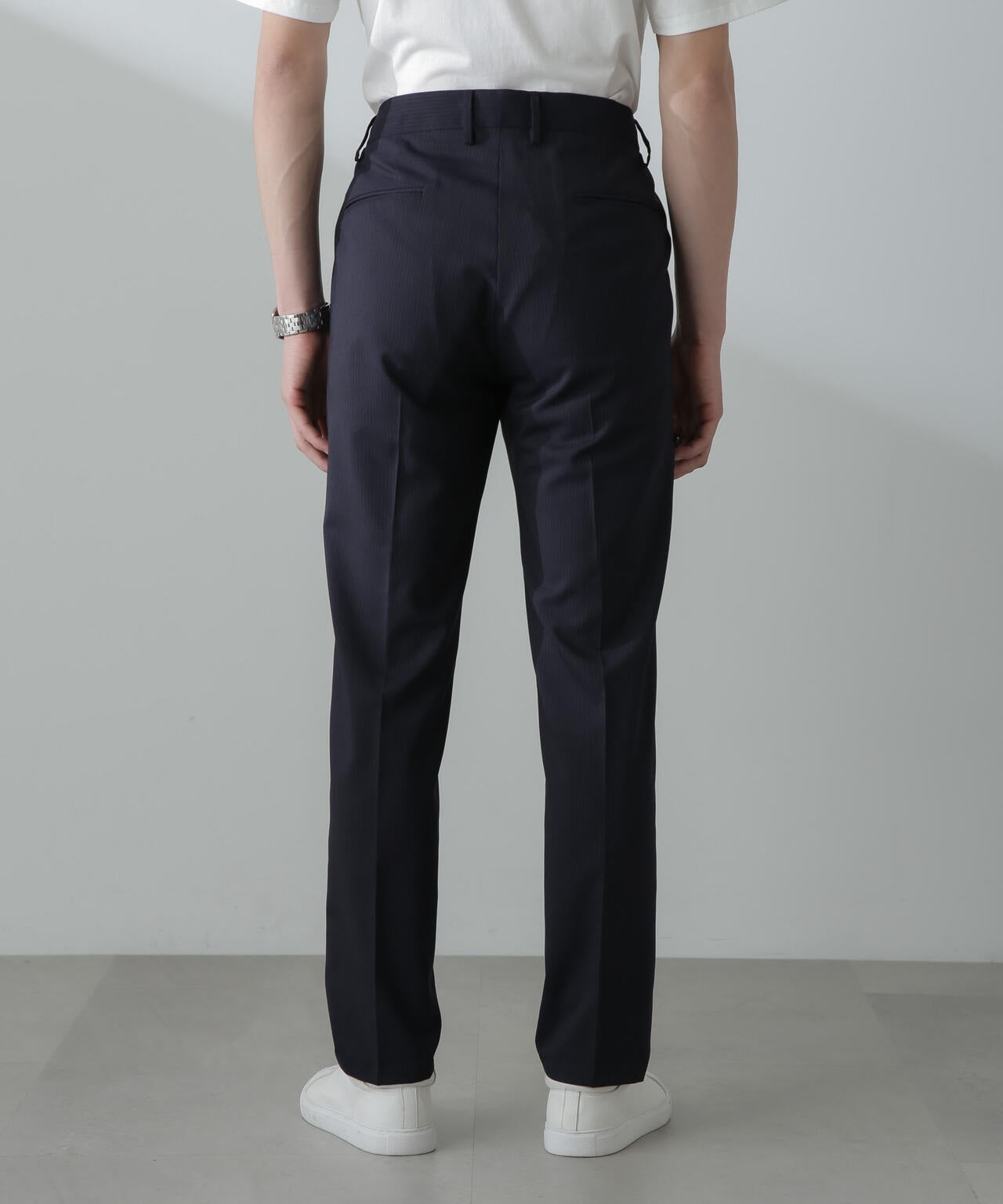 「N TROUSERS」サマーウールTWストライプパンツ(セットアップ可) 6684129202
