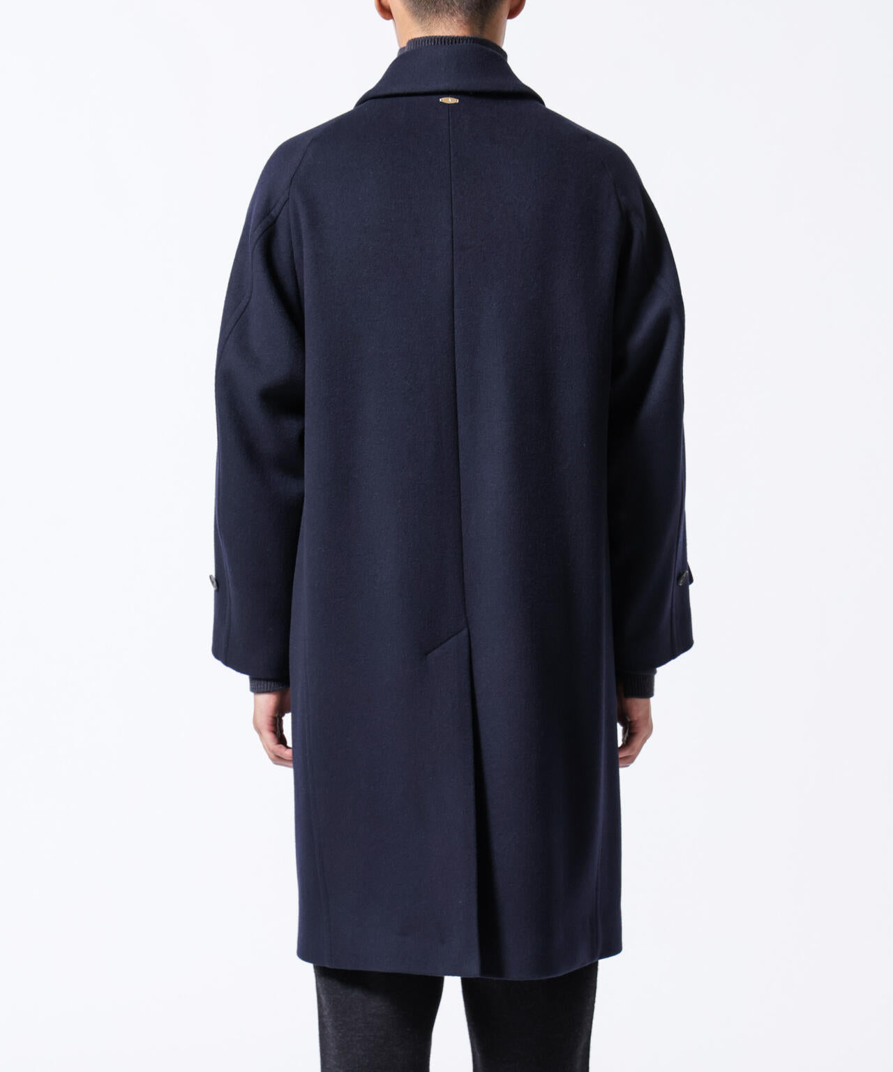 「ASSEMBLANC」シルクブレンドダブルクロスショールカラーコート 6684211222