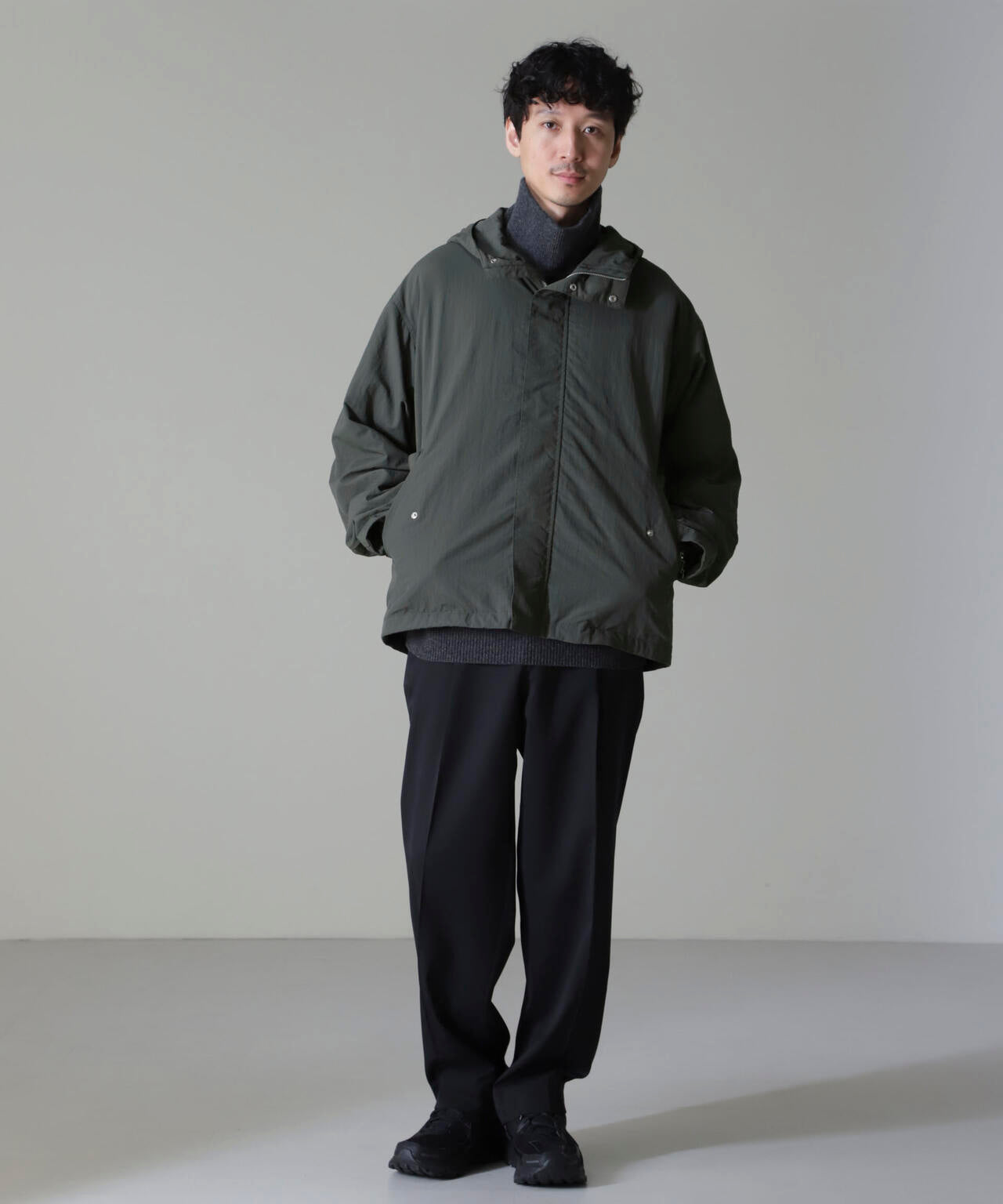 水溶性ボンディング撥水ショートモッズコート(セットアップ可) 6684212212