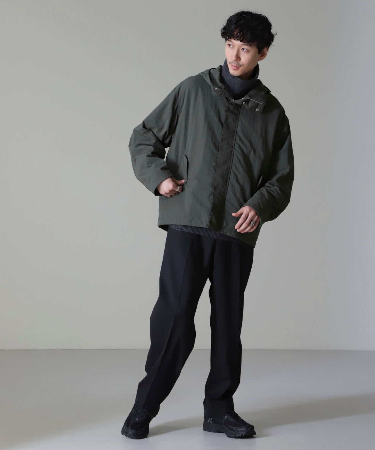 水溶性ボンディング撥水ショートモッズコート(セットアップ可) 6684212212