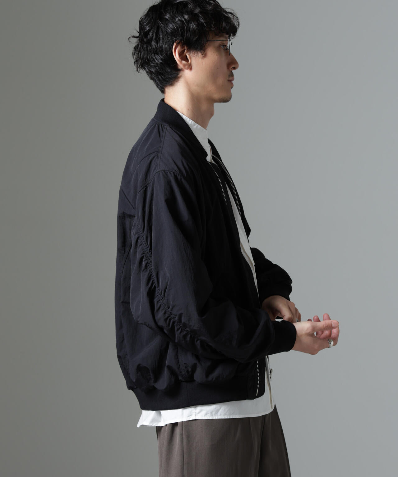 水溶性ボンディング撥水MA-1ブルゾン(セットアップ可) 6684212213