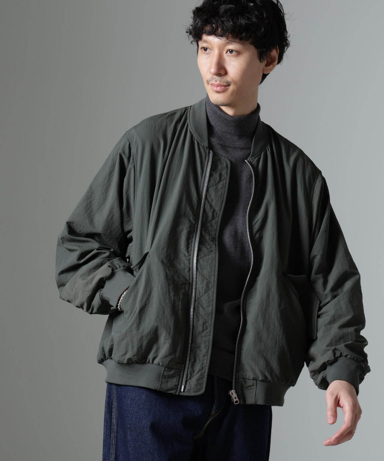 水溶性ボンディング撥水MA-1ブルゾン(セットアップ可) 6684212213