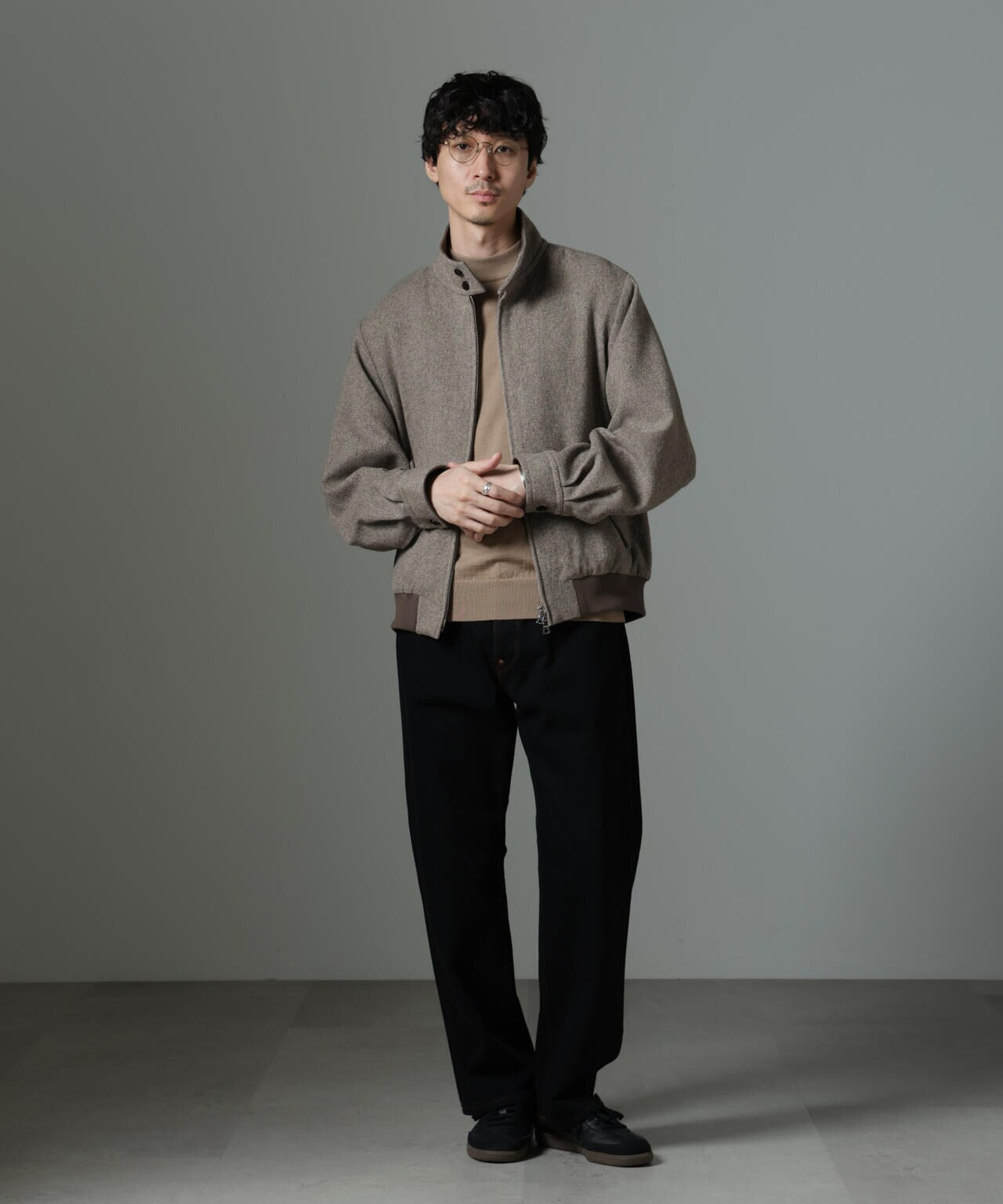 ツイードハリントンジャケット 6684212215