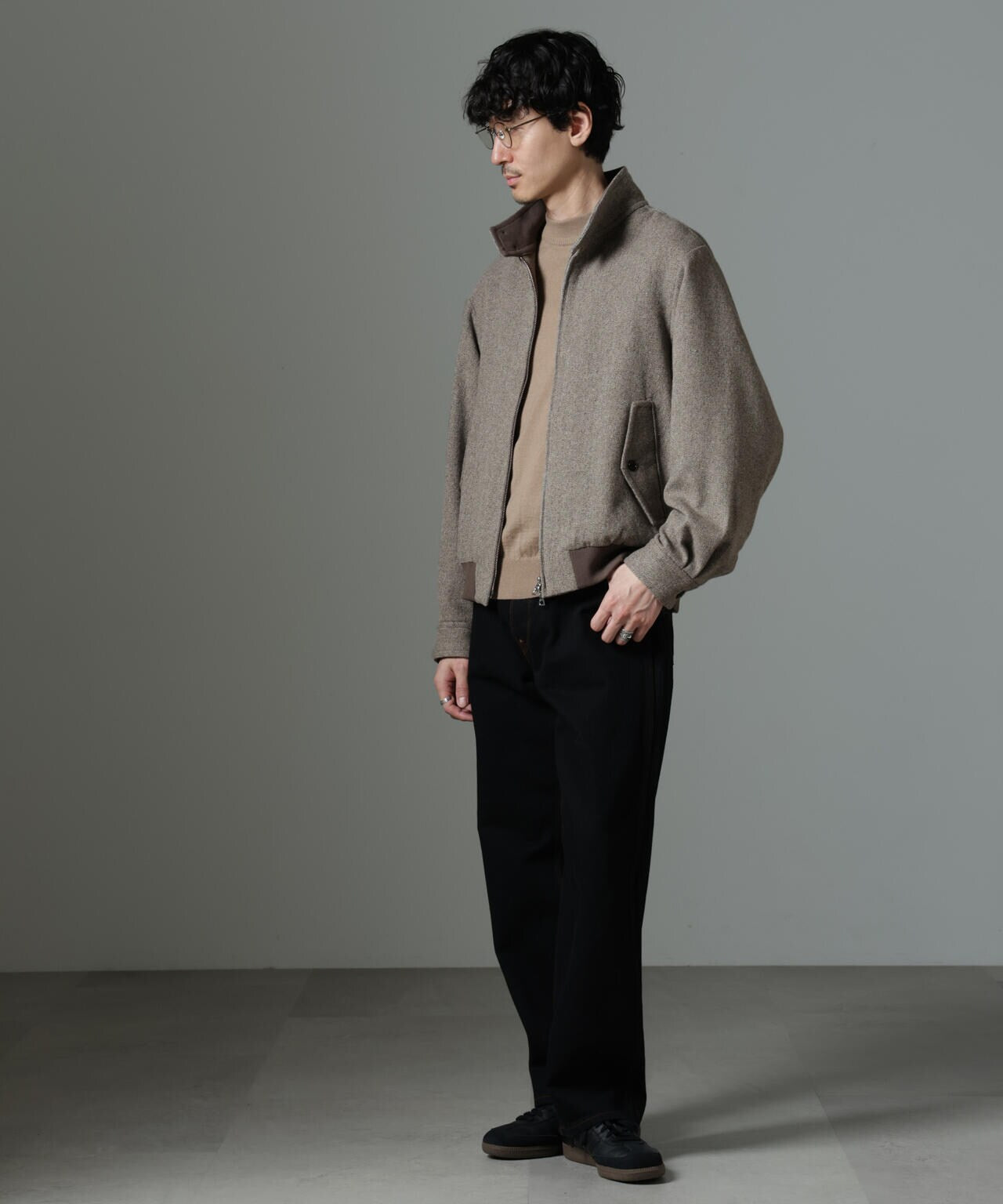 ツイードハリントンジャケット 6684212215