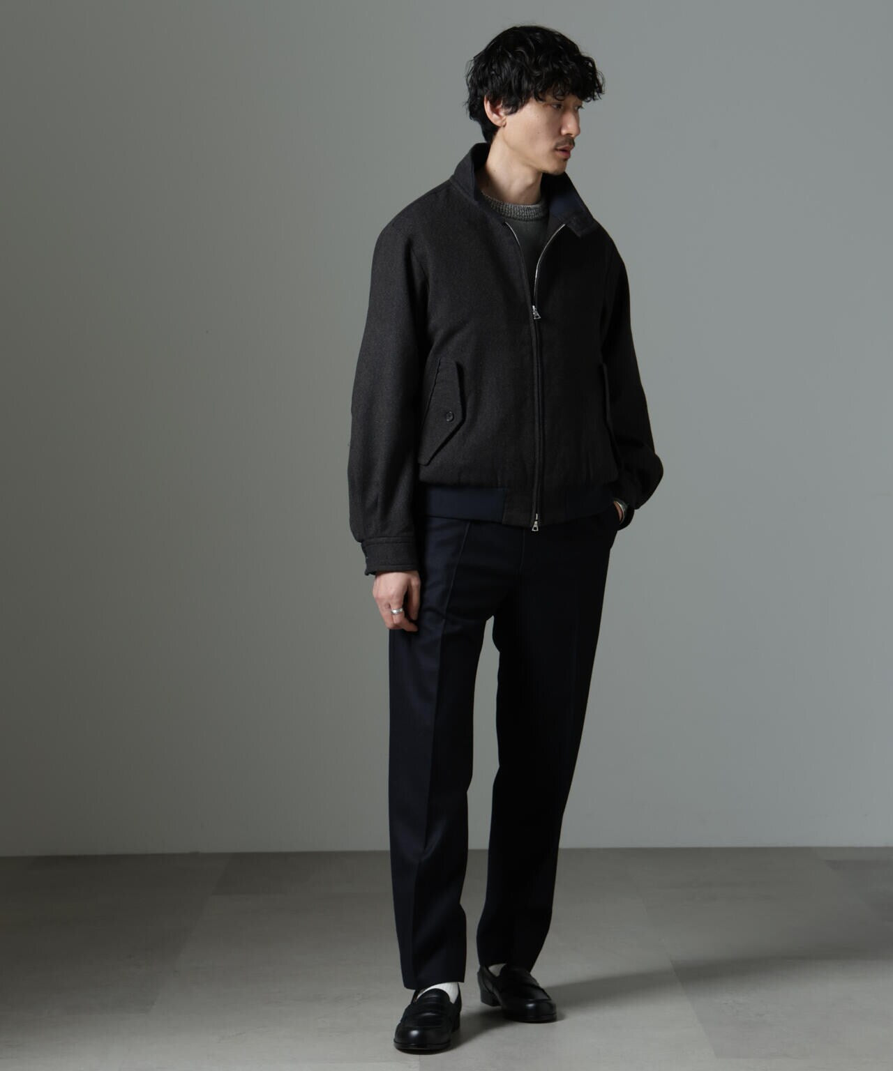 ツイードハリントンジャケット 6684212215