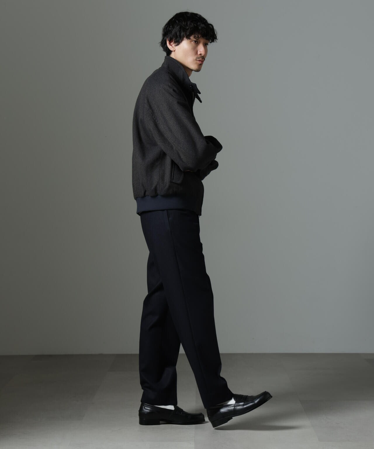 ツイードハリントンジャケット 6684212215