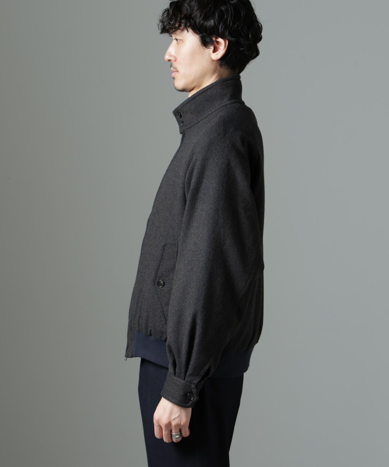 ツイードハリントンジャケット 6684212215