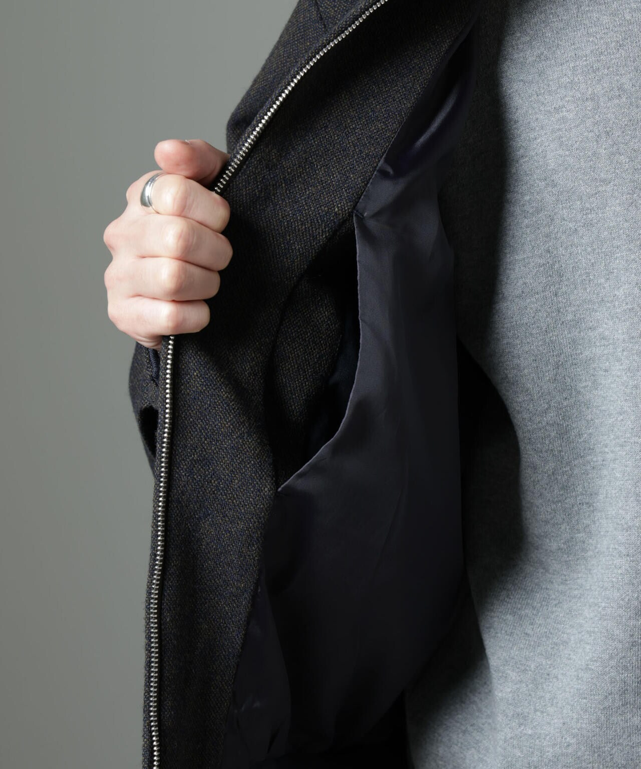 ツイードハリントンジャケット 6684212215