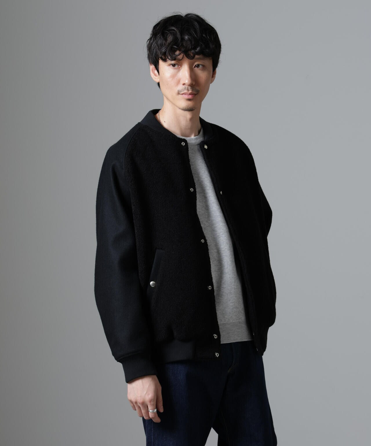 ブークレーパネルバーシティージャケット 6684212218