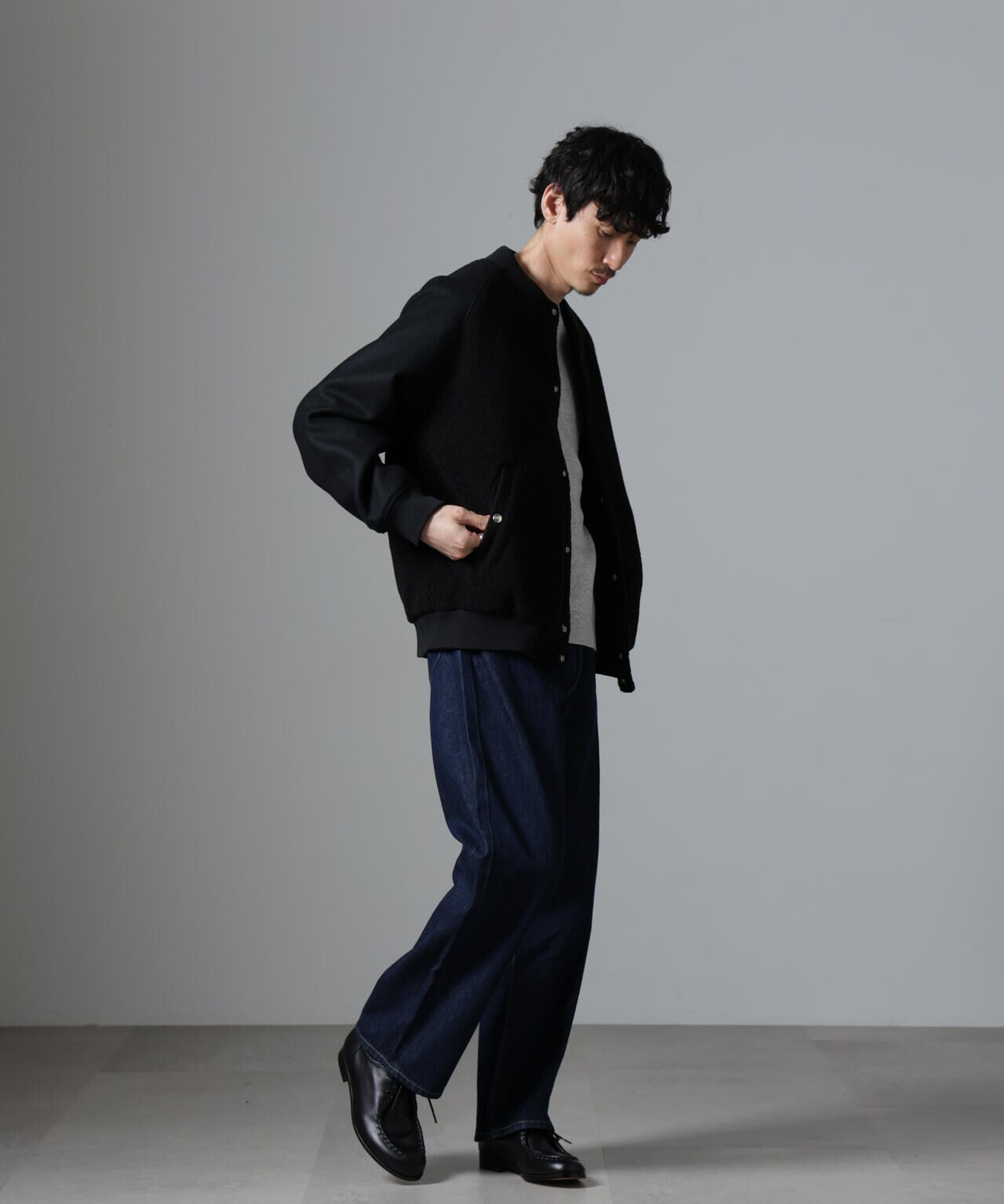 ブークレーパネルバーシティージャケット 6684212218