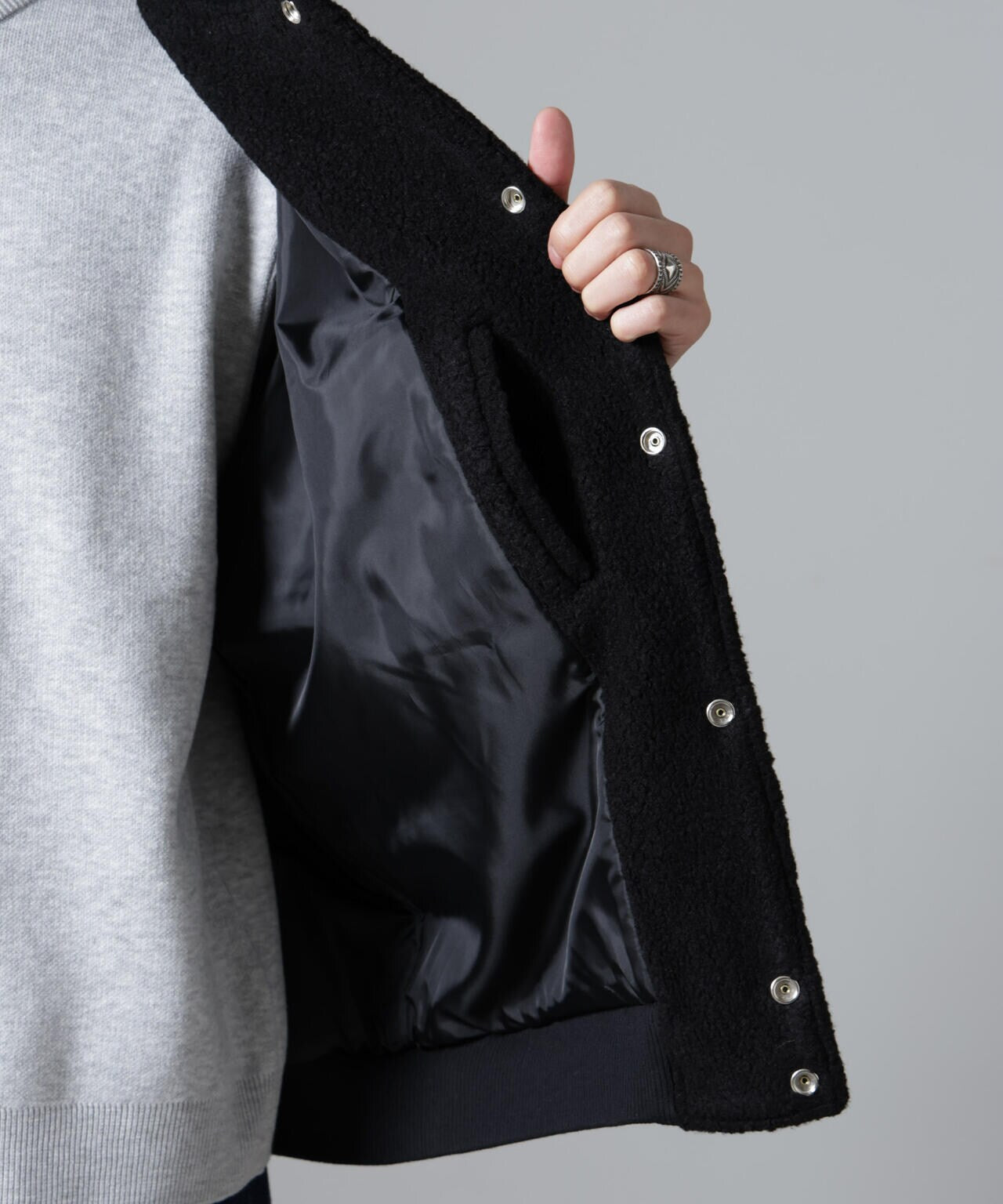 ブークレーパネルバーシティージャケット 6684212218