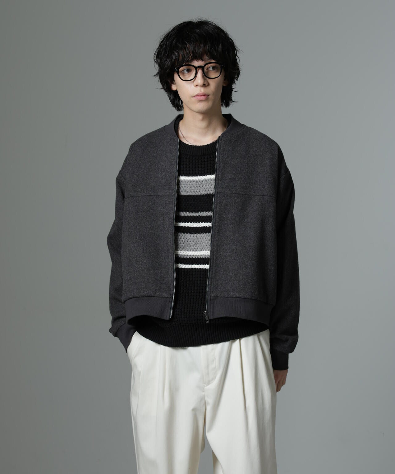 「NJ/CLUB」 メルトンカルゼブルゾン 6684212233