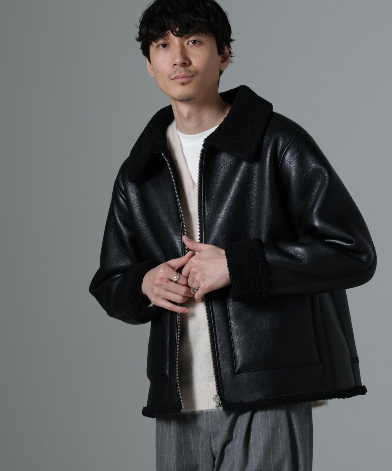 Bー3ボアブルゾン 6684212234